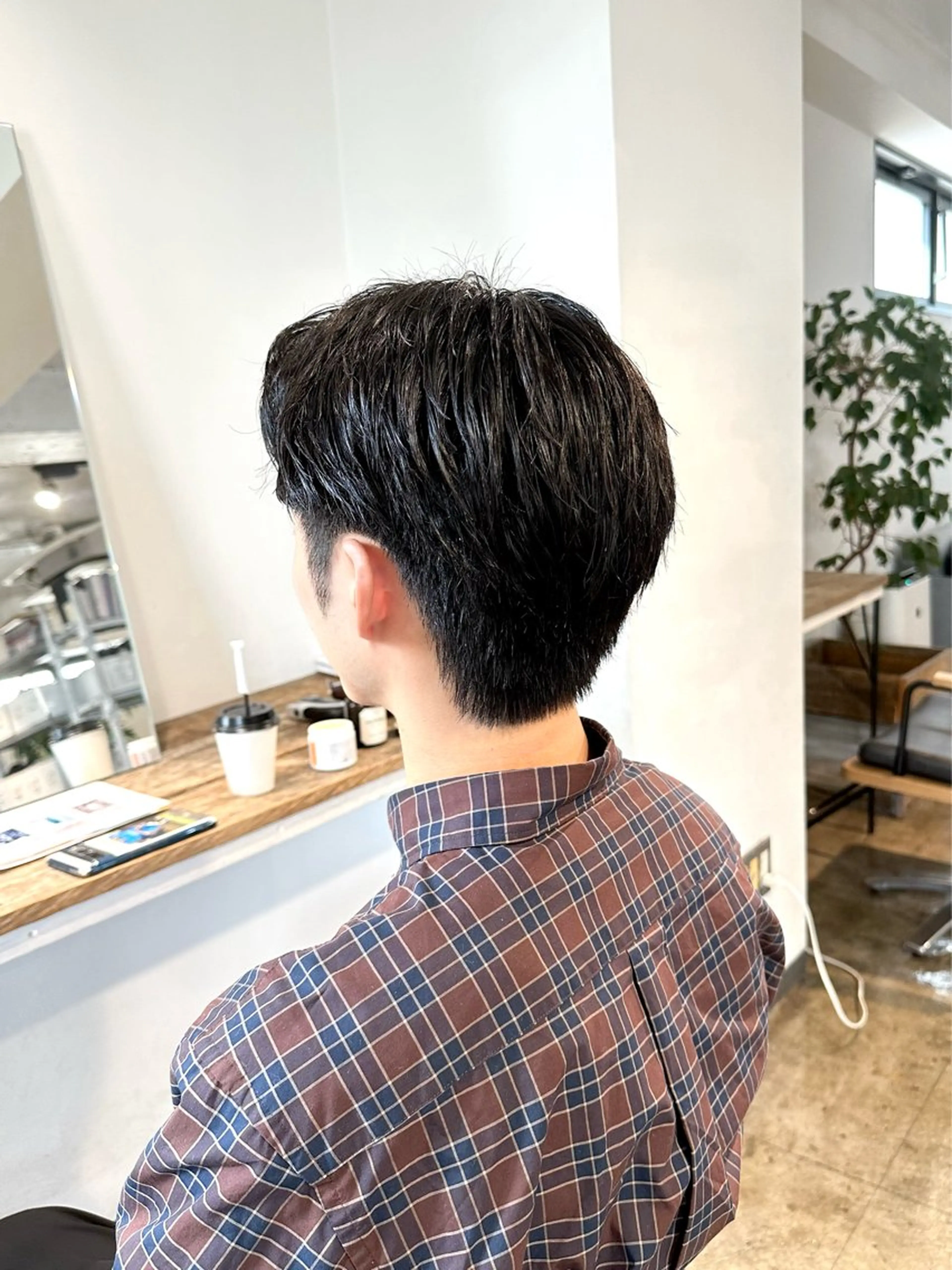 メンズ センターパート メンズパーマ 刈り上げ カット 骨格補正施術/メンズ 専門美容師/YUYAのヘアスタイル