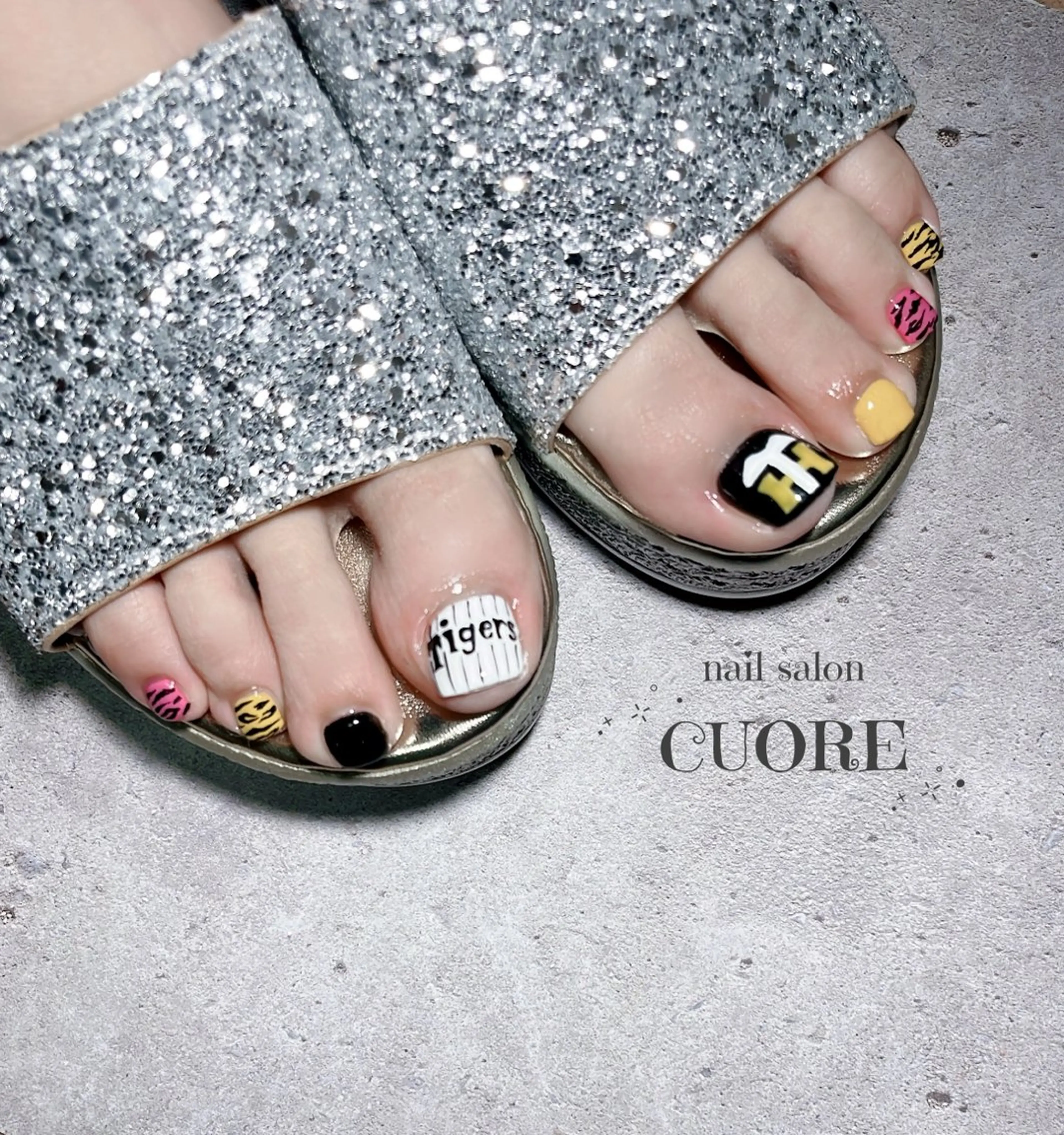 ネイル フットネイル フットネイル nail salon CUOREのネイルデザイン