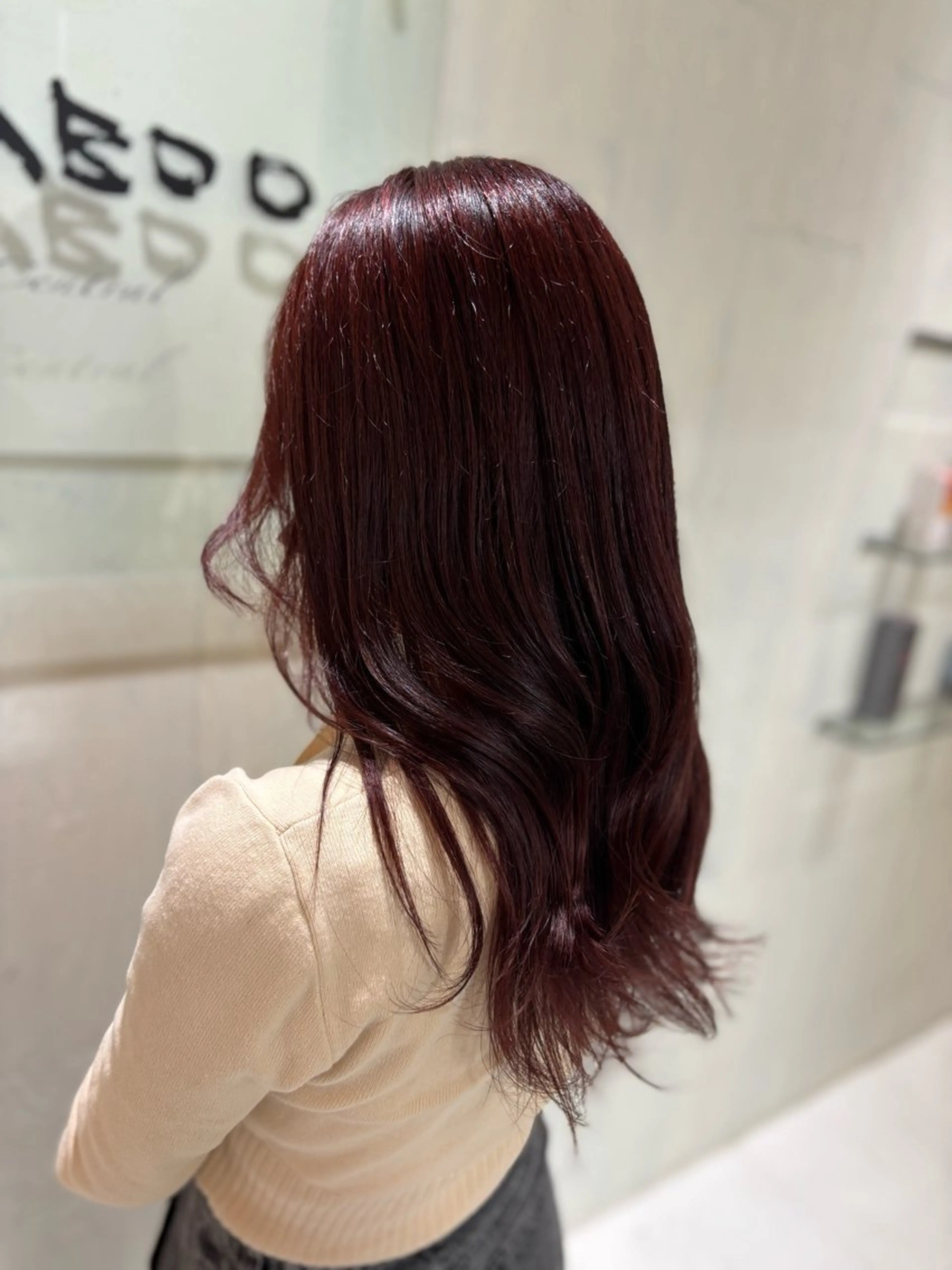 セミロング カラー ヘアカラー トリートメント yui🥀/ボブ /ブリーチなしカラーのヘアスタイル