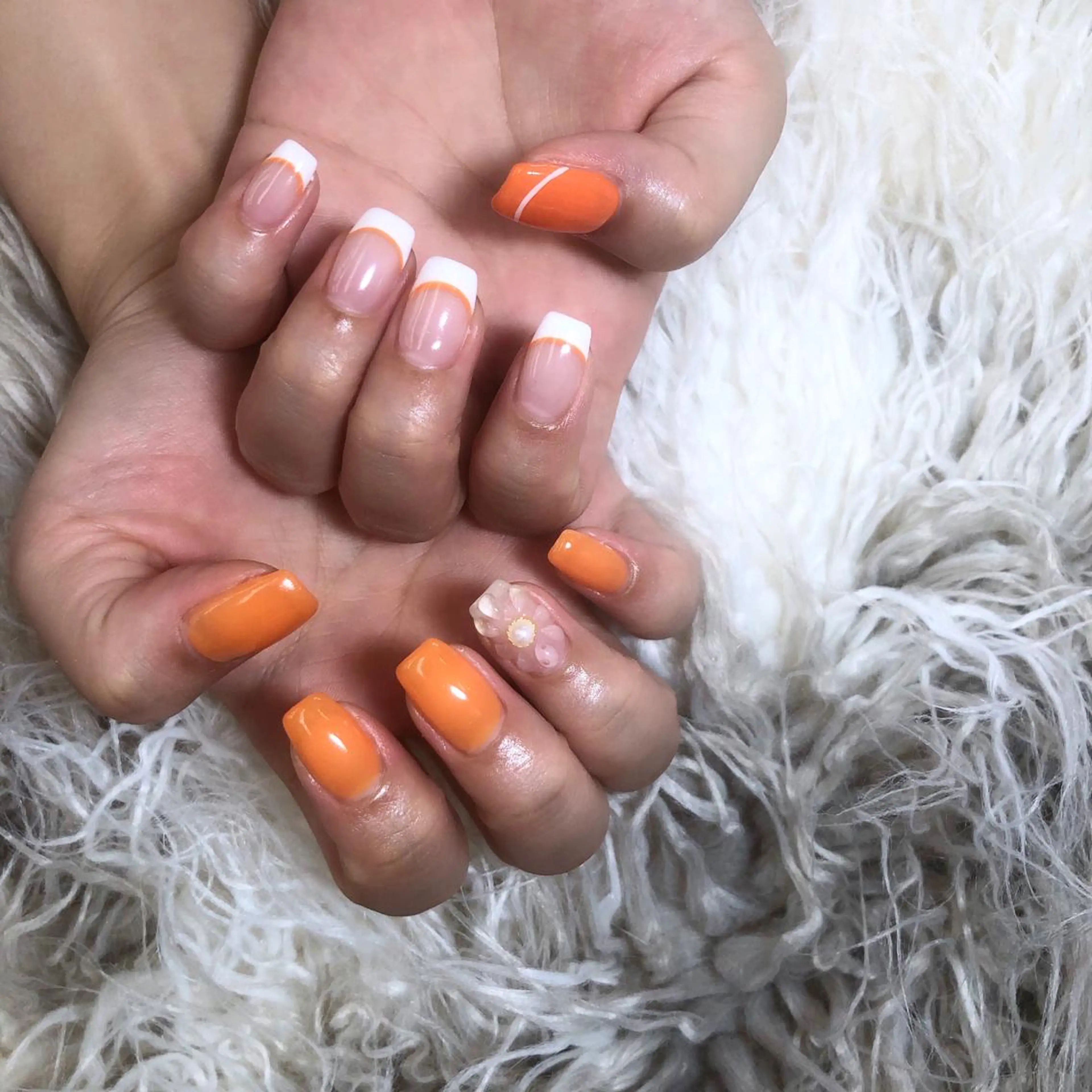 ネイル オレンジ nail 1997のネイルデザイン