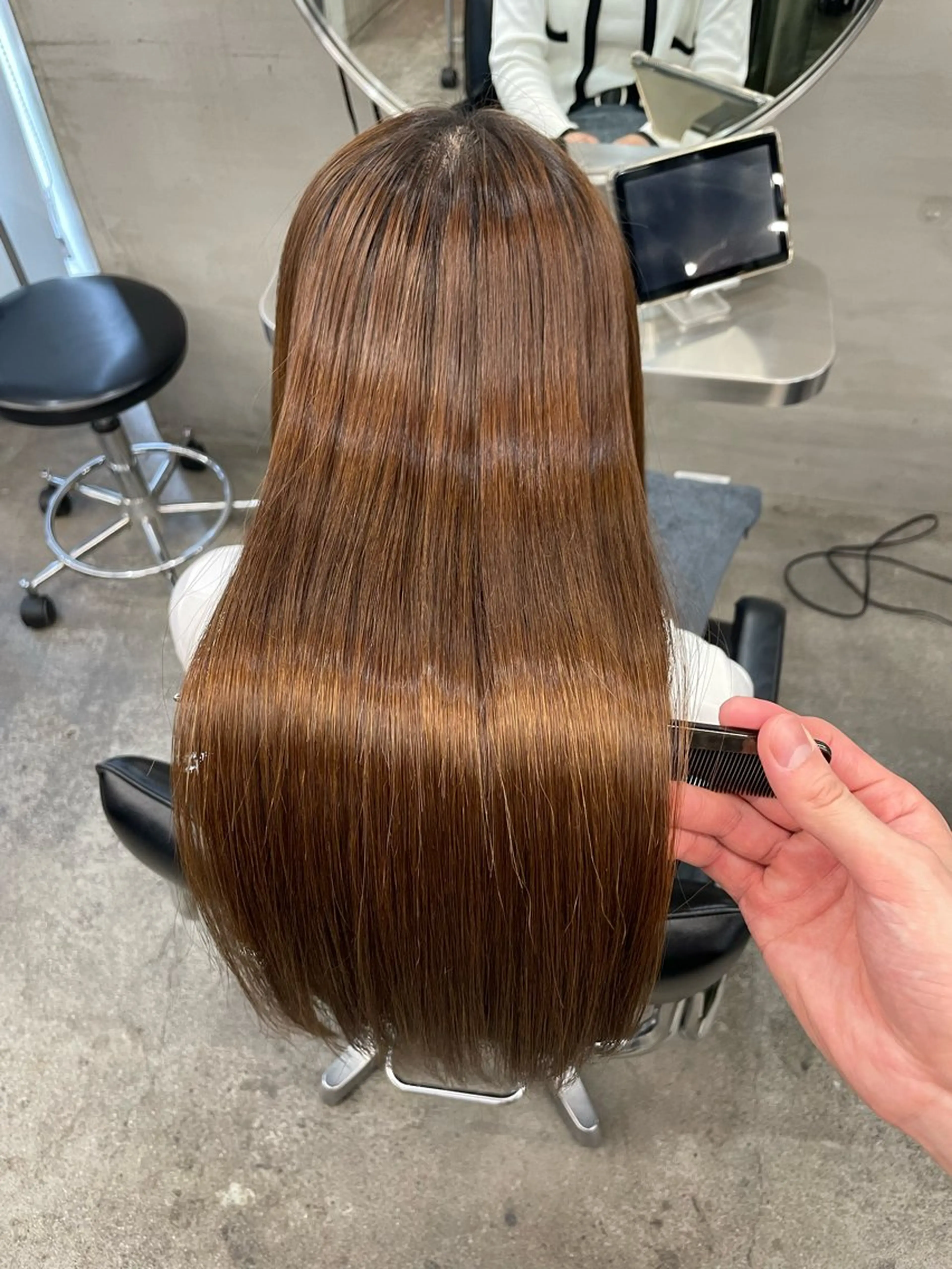 ロング パーマ 髪質改善 縮毛矯正 カット 縮毛矯正 トリートメント 高山🐬髪質改善 池袋で縮毛矯正のヘアスタイル