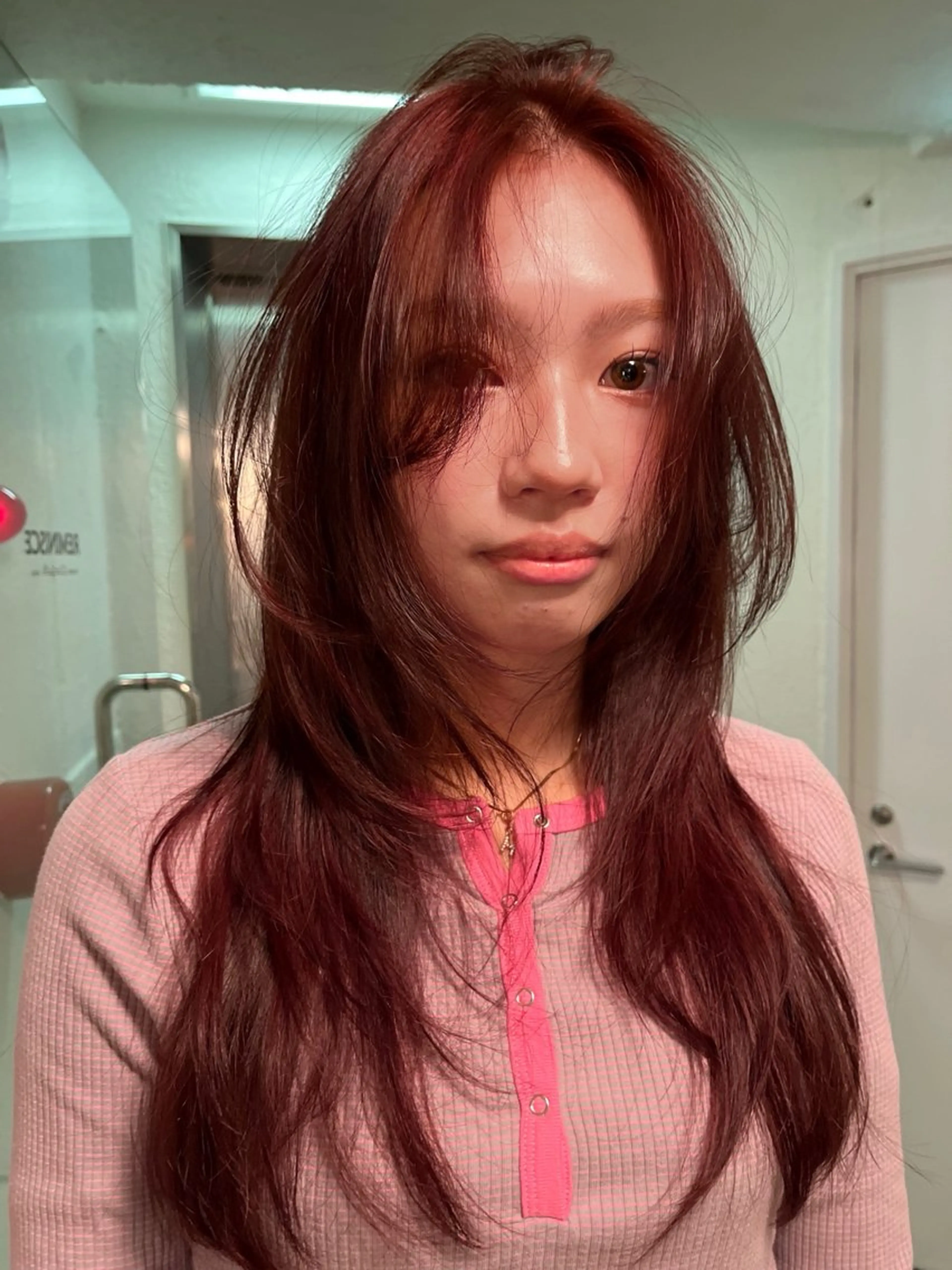 ロング ヘアカラー トリートメント レイヤー/ケアパーマ /ニュアンス/モードのヘアスタイル