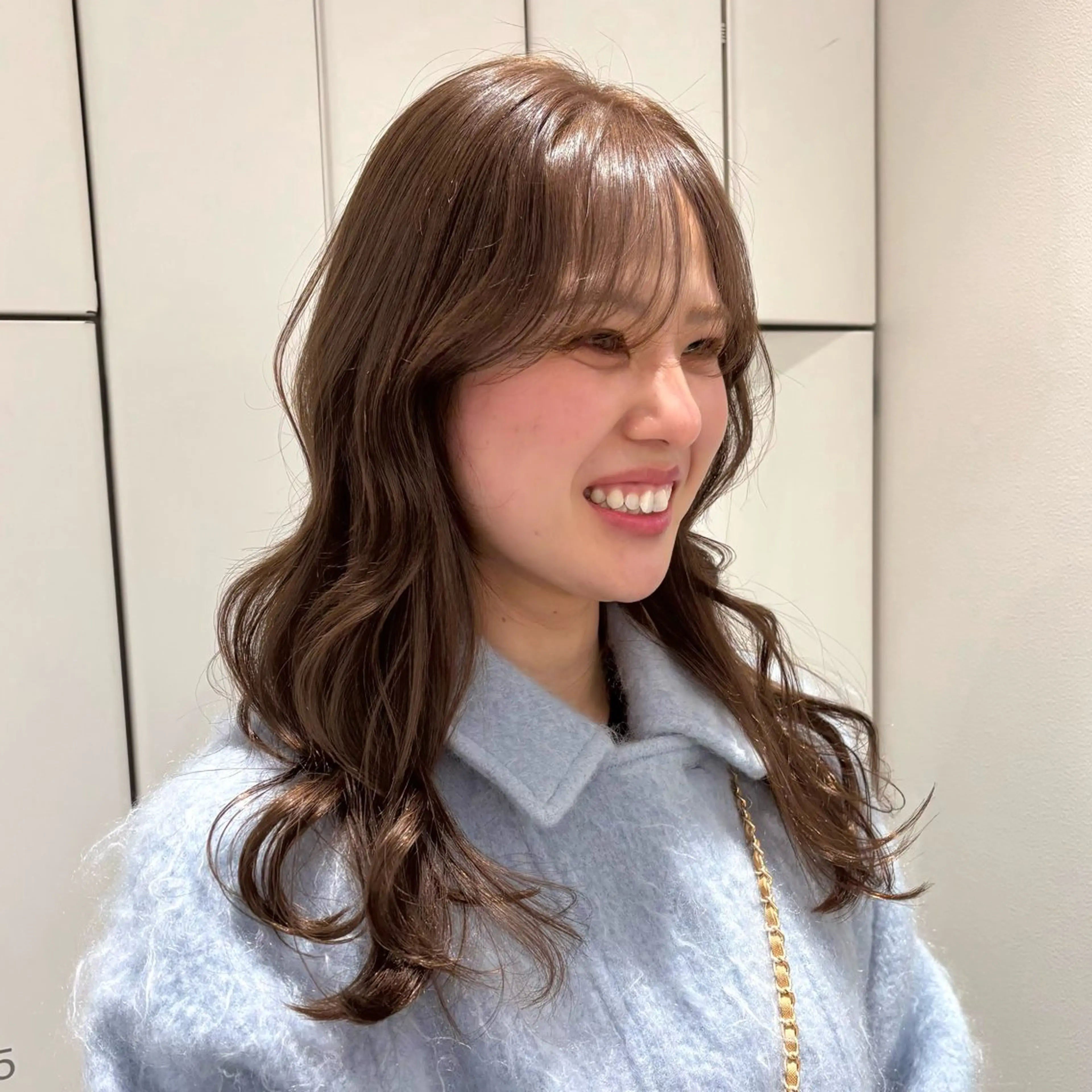 セミロング ヘアカラー トリートメント Unami 新宿　Mayukiのヘアスタイル