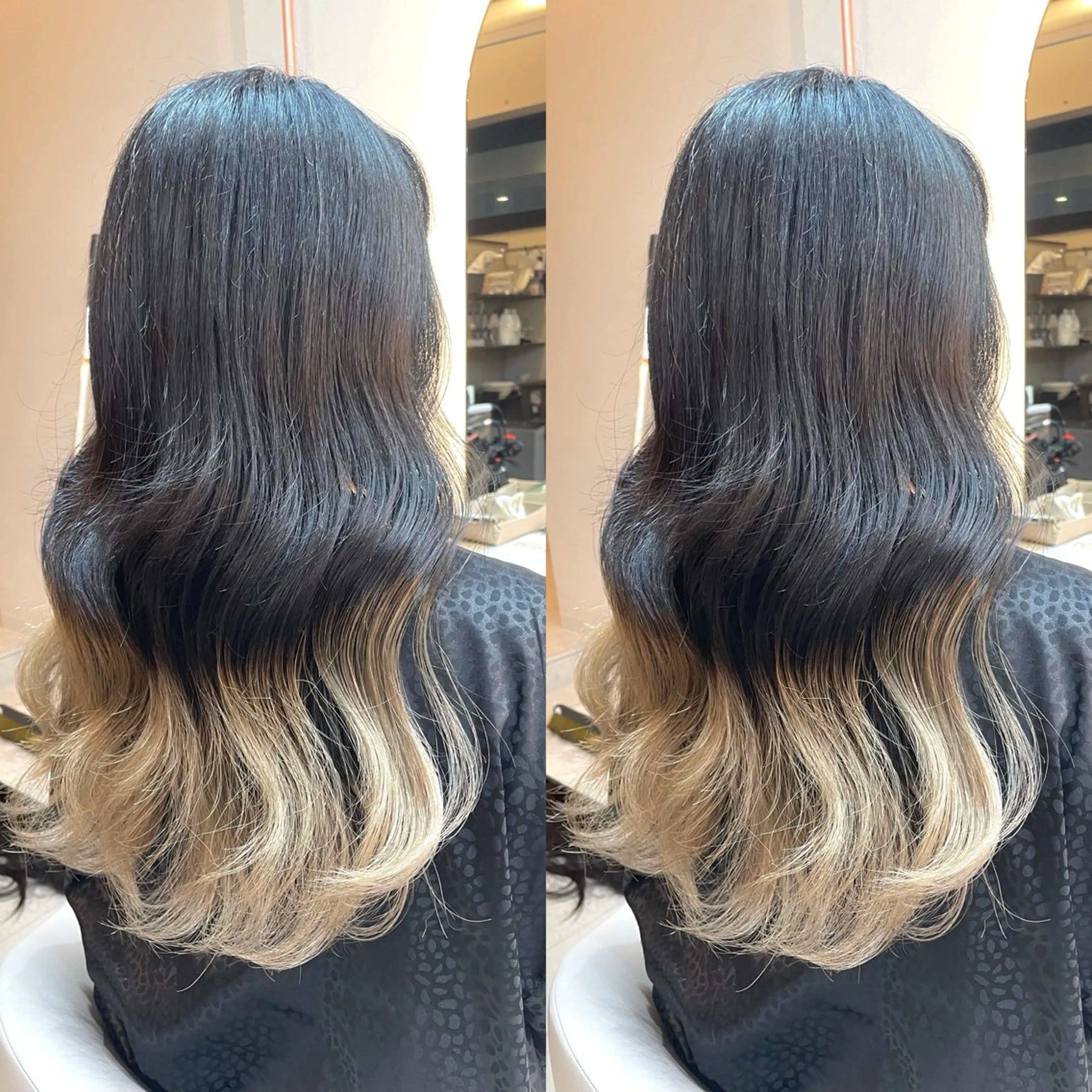 ロング カラー カット ヘアカラー トリートメント ヘアセット ブリーチ無しダブル カラー🦕まどかのヘアスタイル