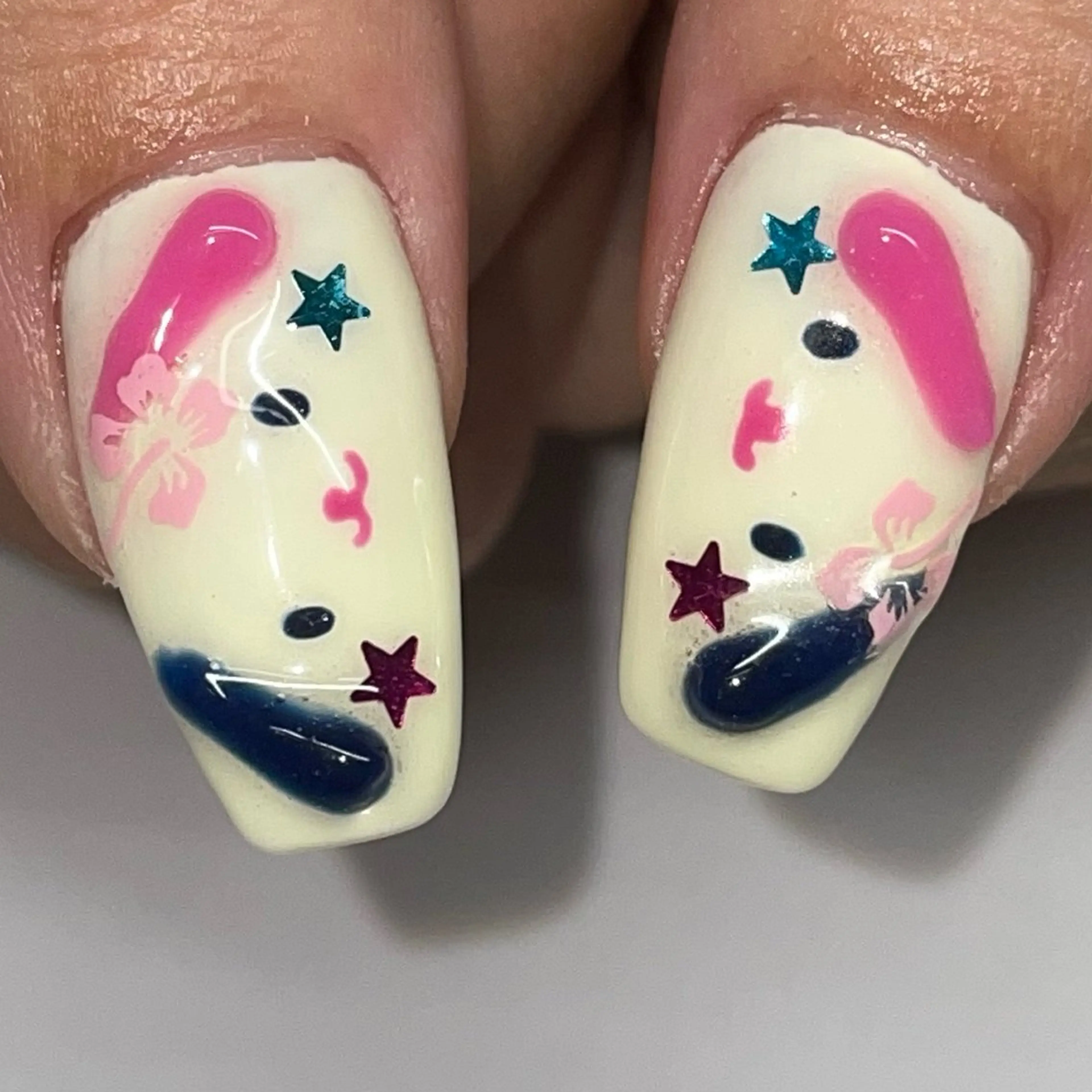 ネイル ハンドネイル うの 韓国ﾈｲﾙ໒꒱⋆⭒˚のネイルデザイン