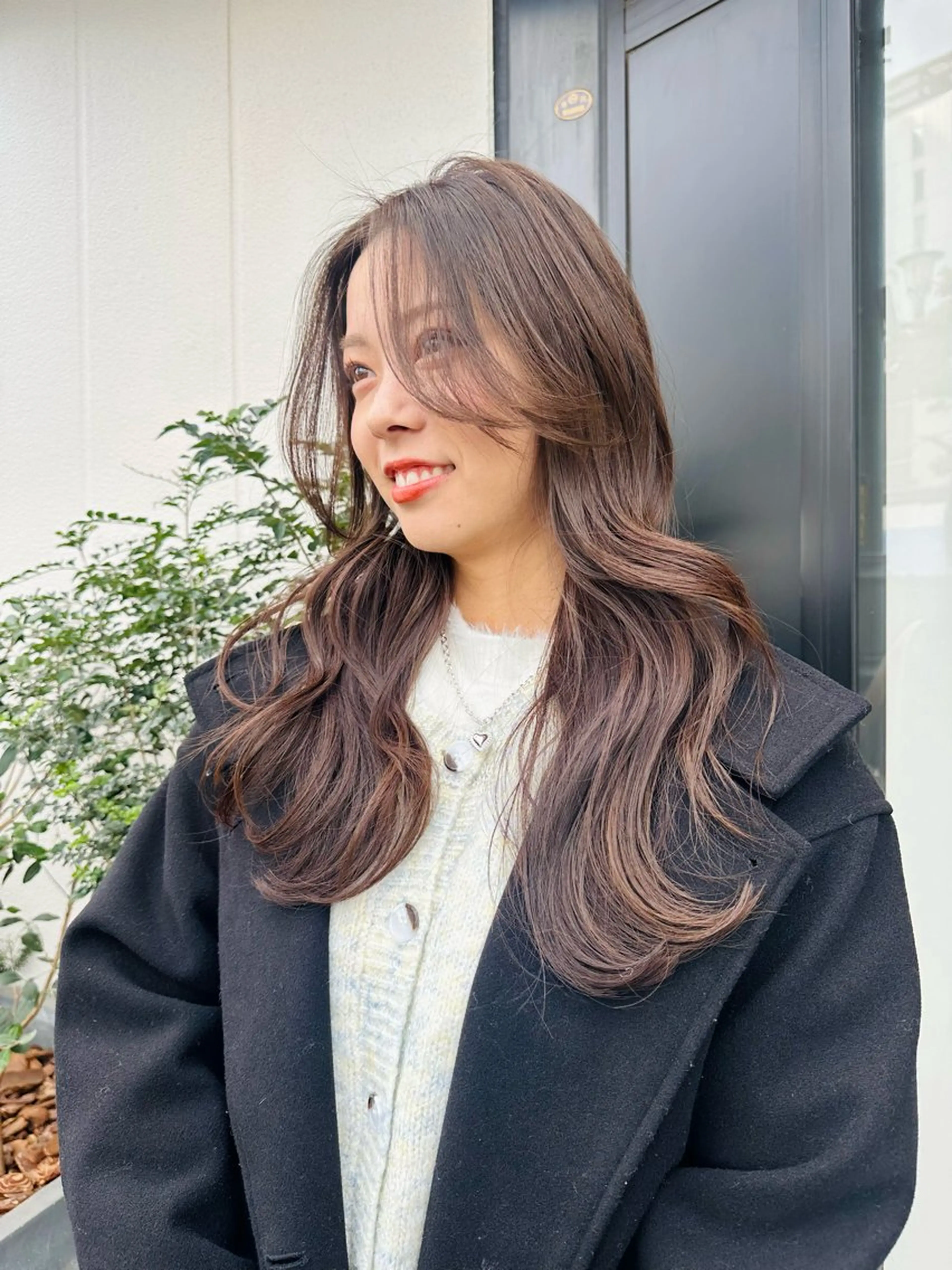 ロング カラー ブラウンカラー ナチュラルブラウン 羽生 ひかりのヘアスタイル