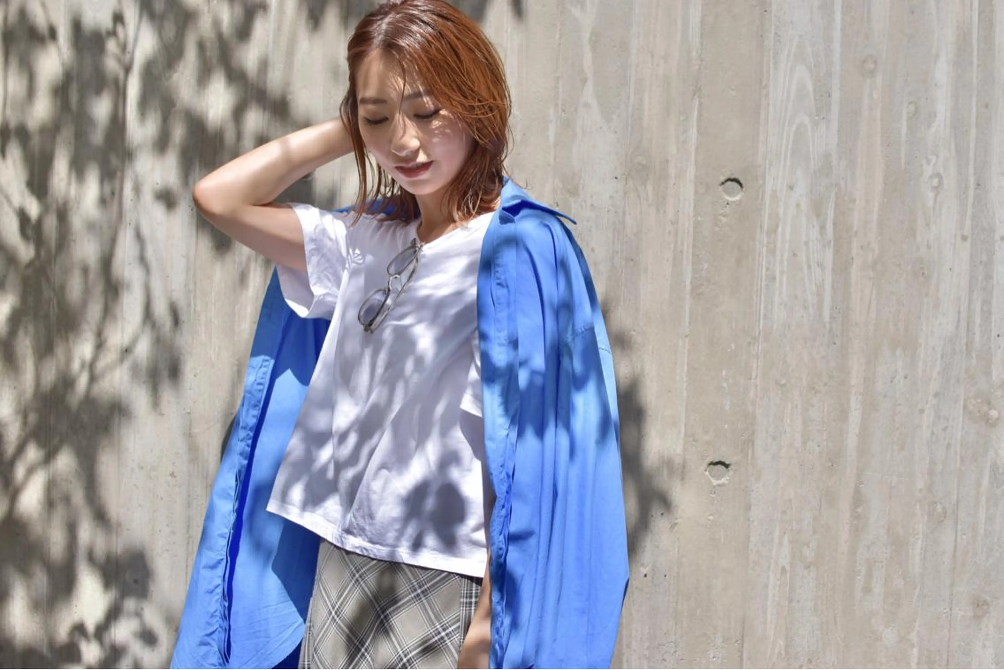 ミディアム アッシュ 外国人風カラー ハイライト 髪質改善 韓国風ヘア カット ヘアカラー トリートメント hoNua. 栄/透明感カラーのヘアスタイル