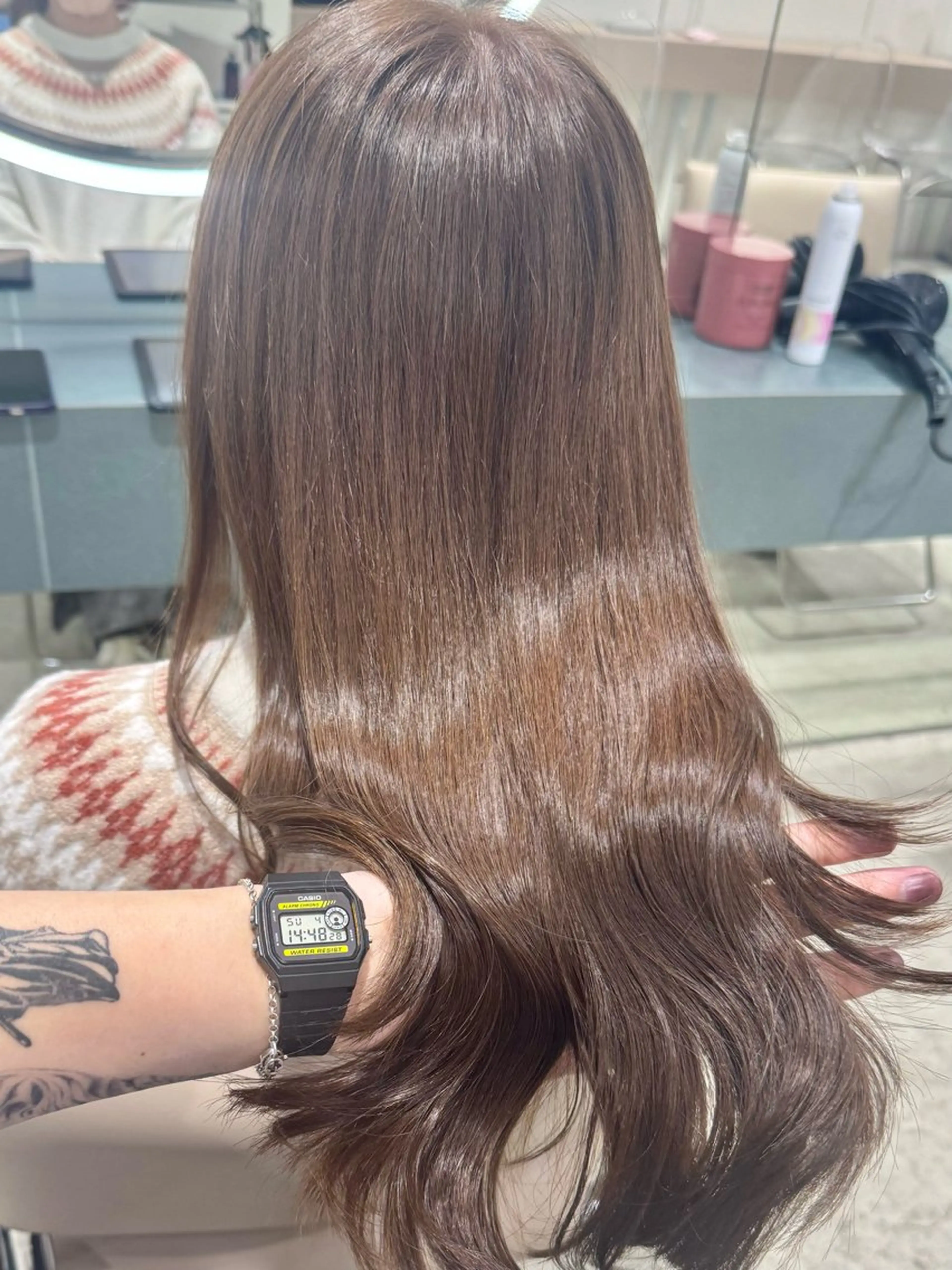 ミディアム カラー 立川/レイヤー/ 髪質改善/ 西川翔真のヘアスタイル