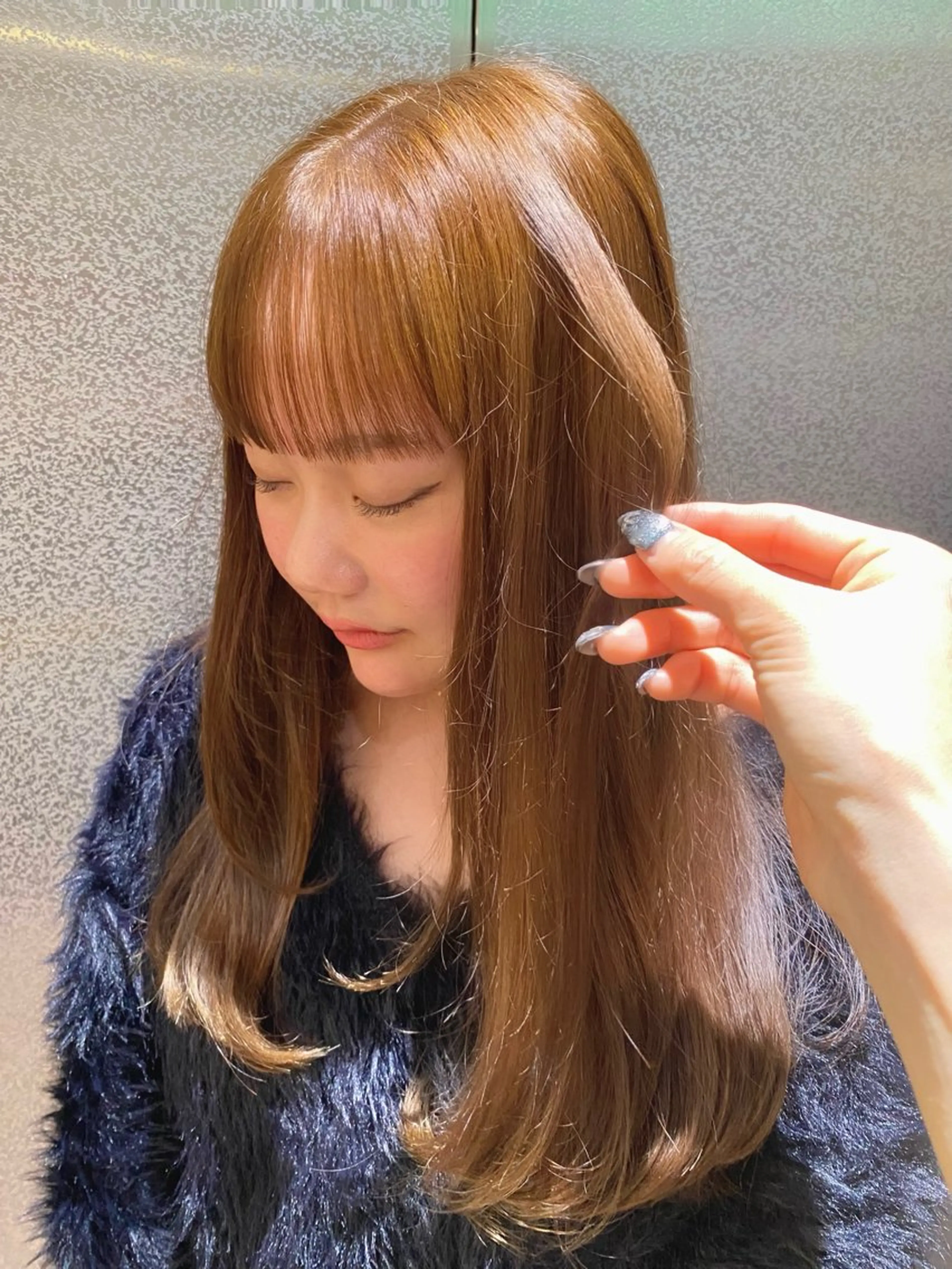 カラー ベージュカラー ヘーゼル ヘアカラー トリートメント 大阪梅田カラーカット モデル募集中🦋サヤのヘアスタイル