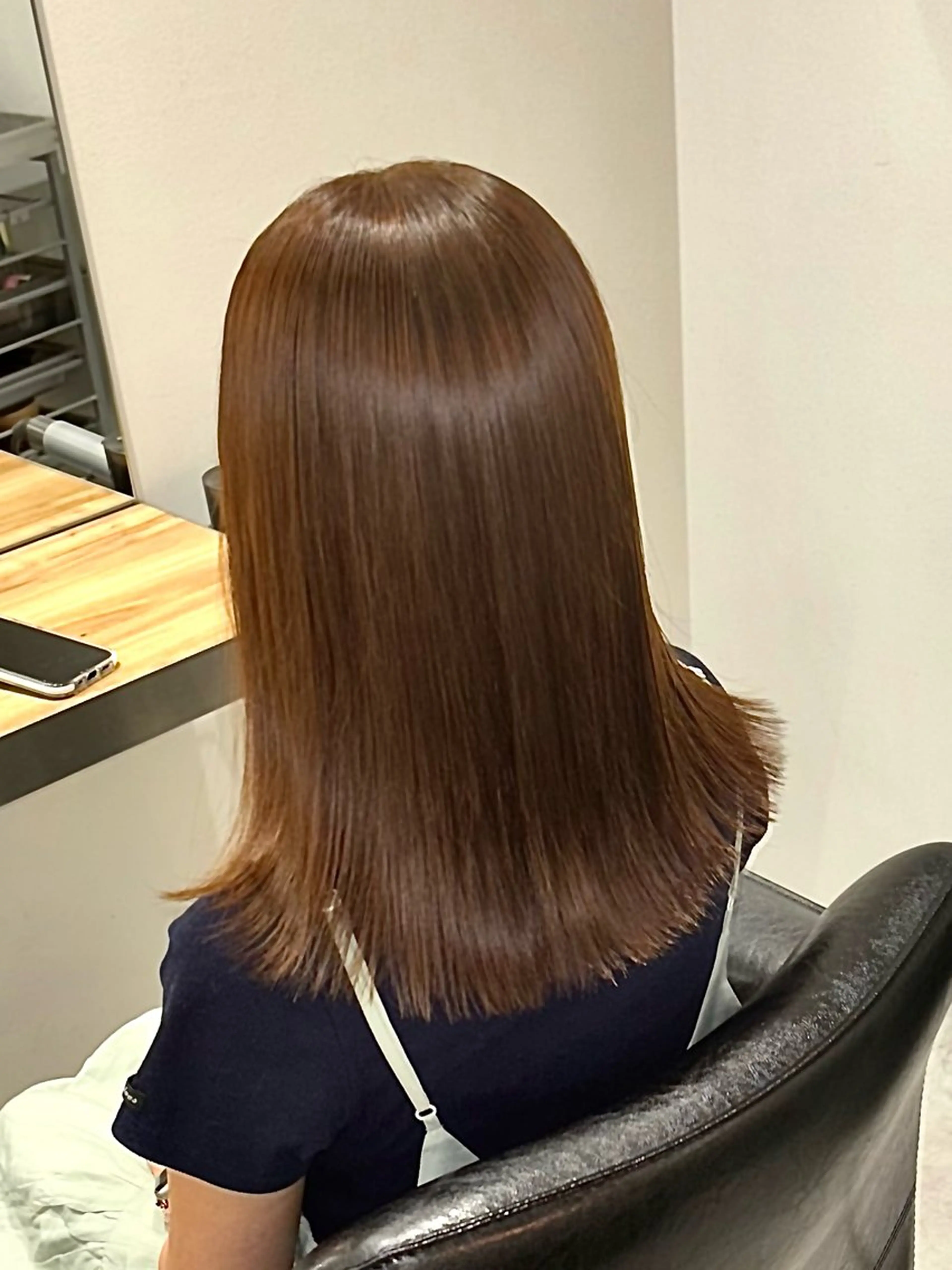 セミロング カラー カット ヘアカラー トリートメント ヘッドスパ ヘアセット 久次米 智人のヘアスタイル