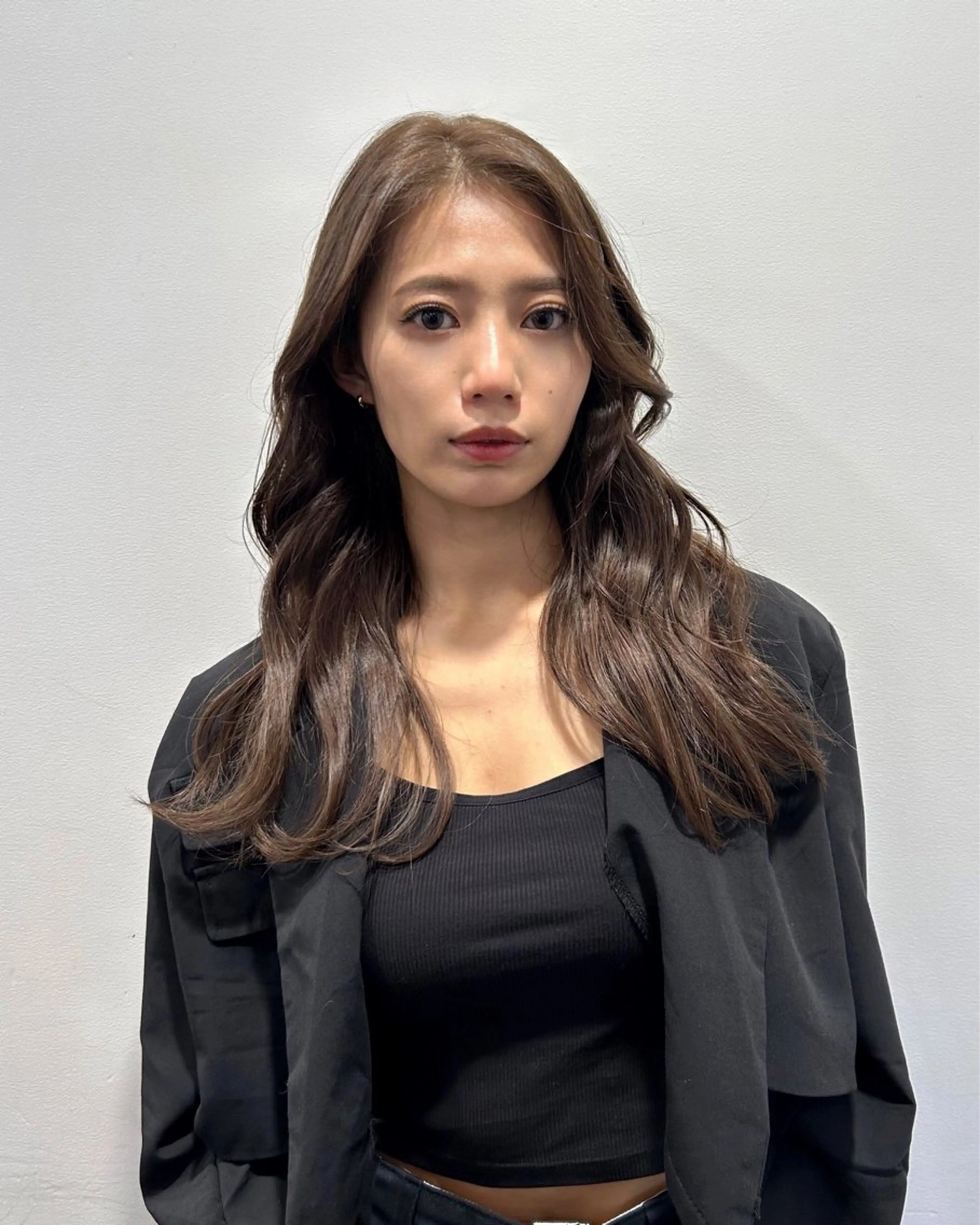 ロング ヘアカラー コテ巻き風パーマ🫧 韓国パーマ反町海大のヘアスタイル