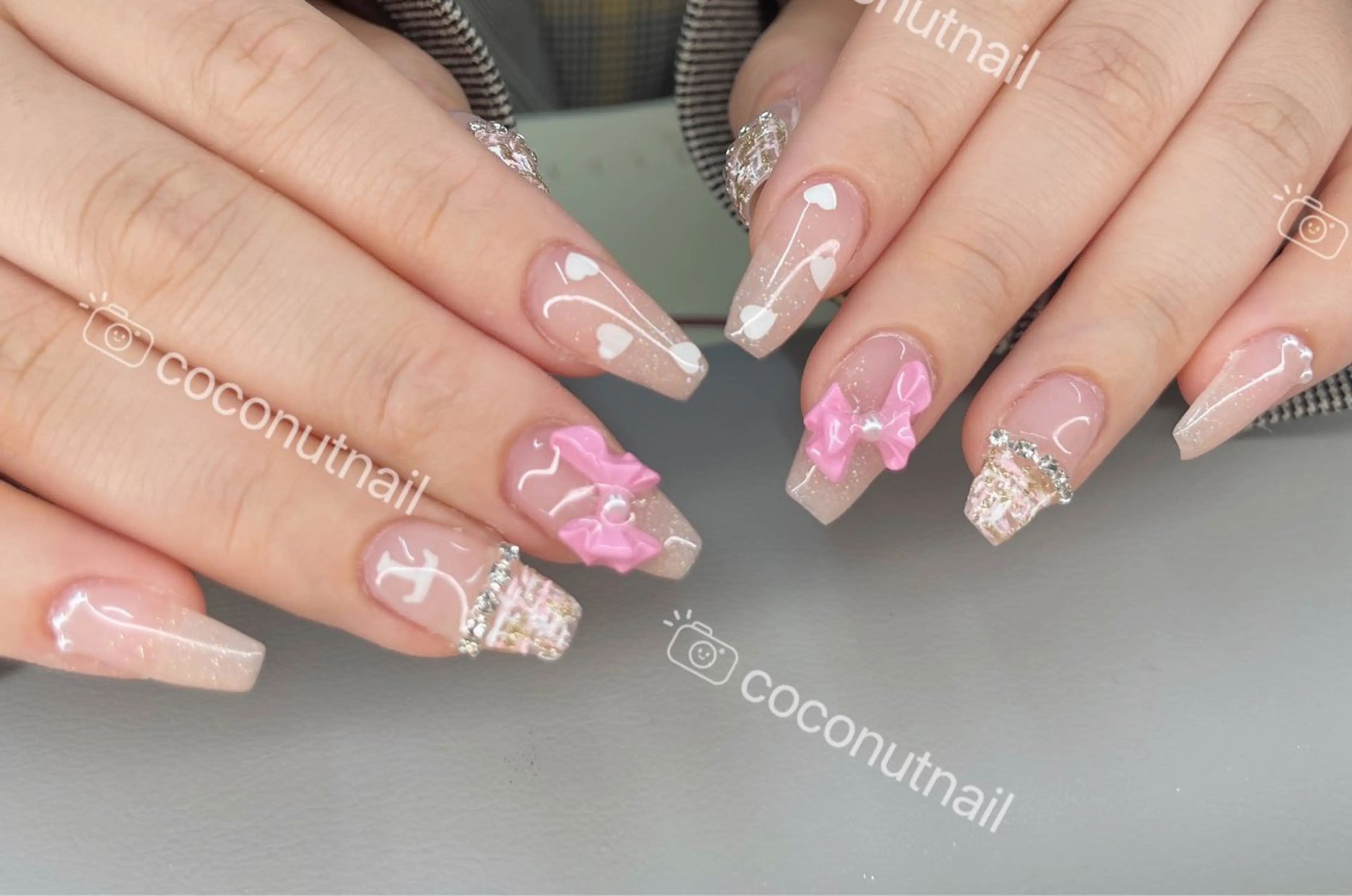 ネイル ハンドネイル 神田 ココナッツのネイルデザイン