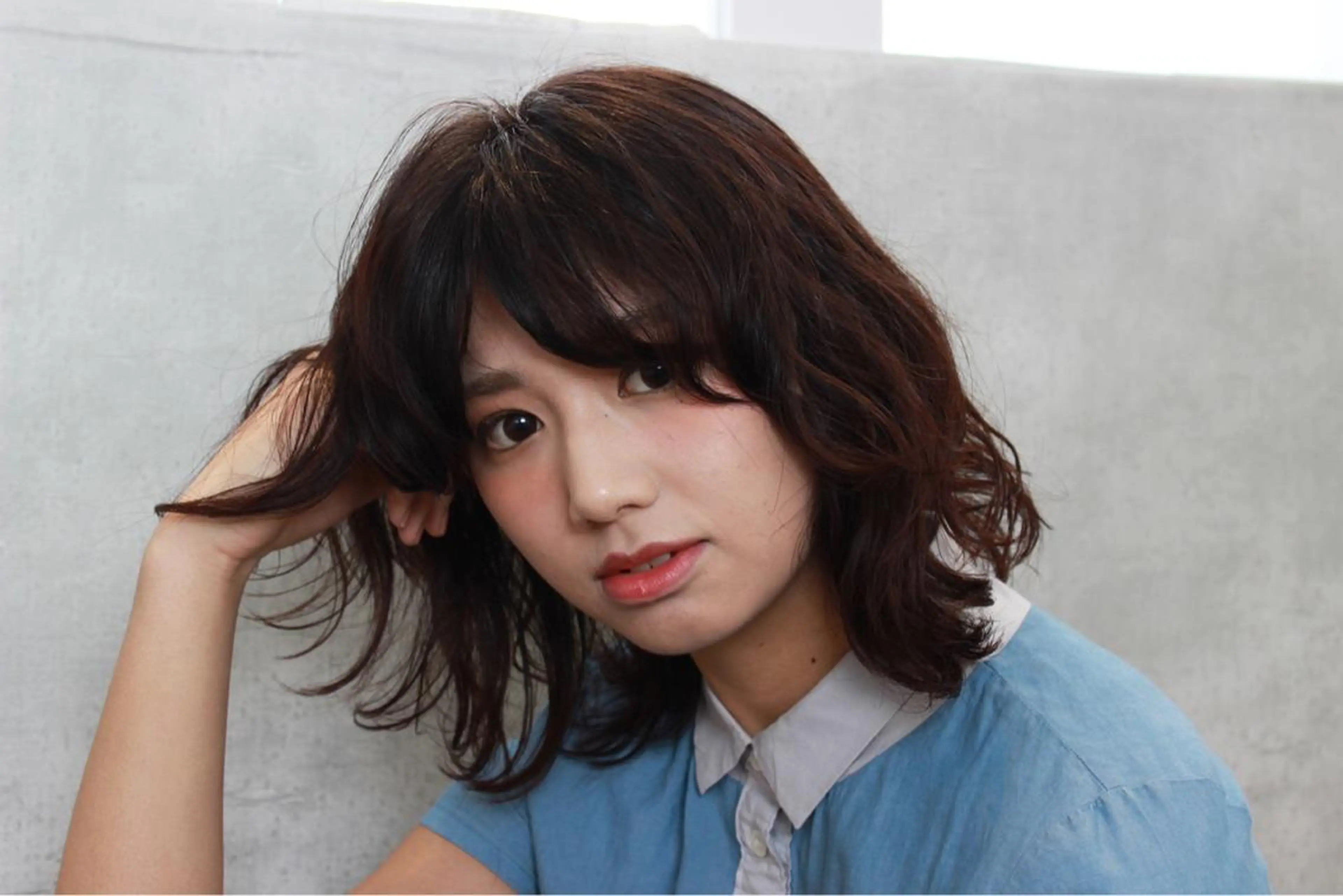 ミディアム カラー パーマ 平尾駅直結/徒歩0分 イノセントヘアのヘアスタイル
