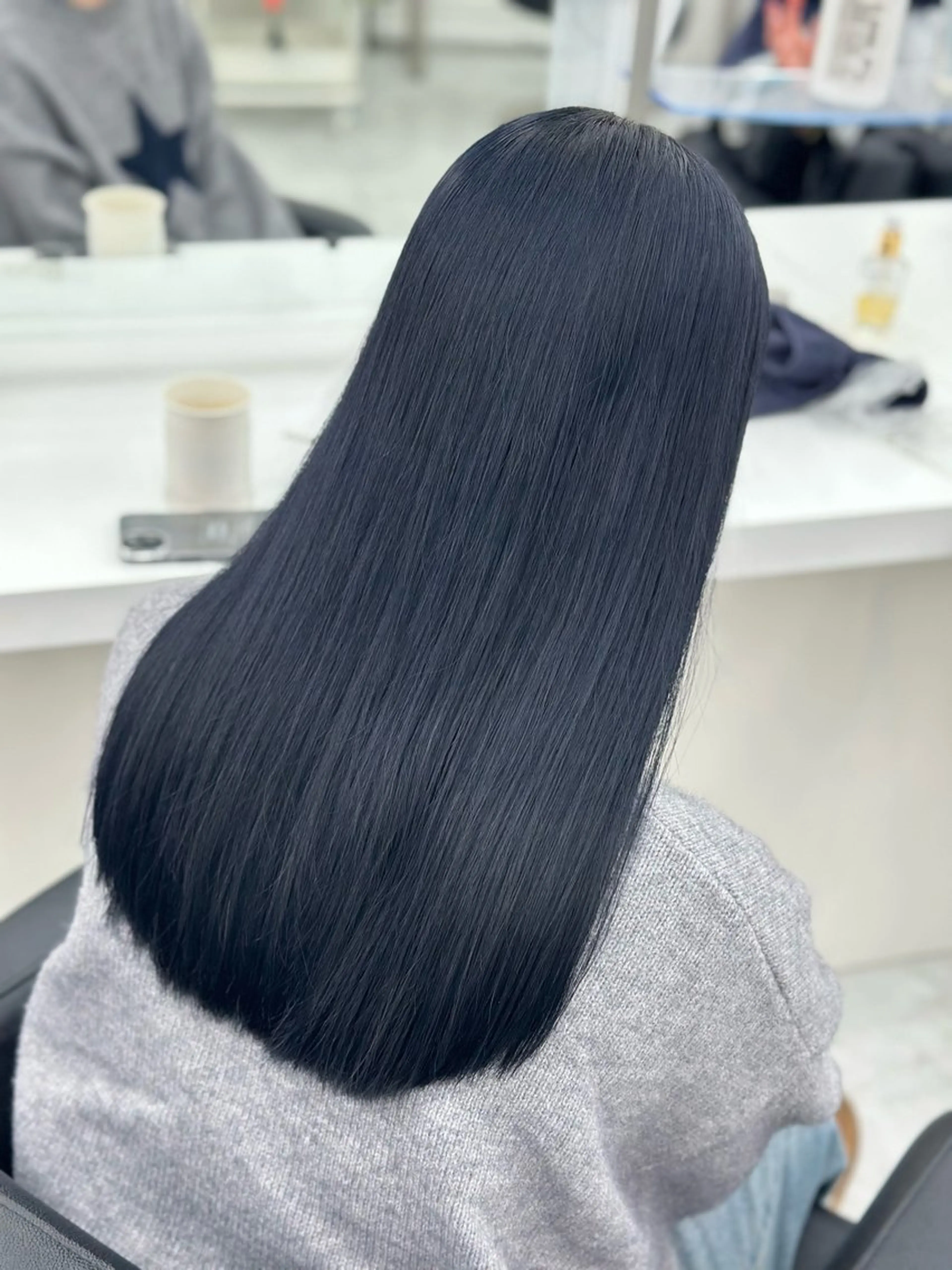 ロング カラー ヘアアレンジ ヘアカラー 艶カラー/ハイトーン /レイヤーカットのヘアスタイル