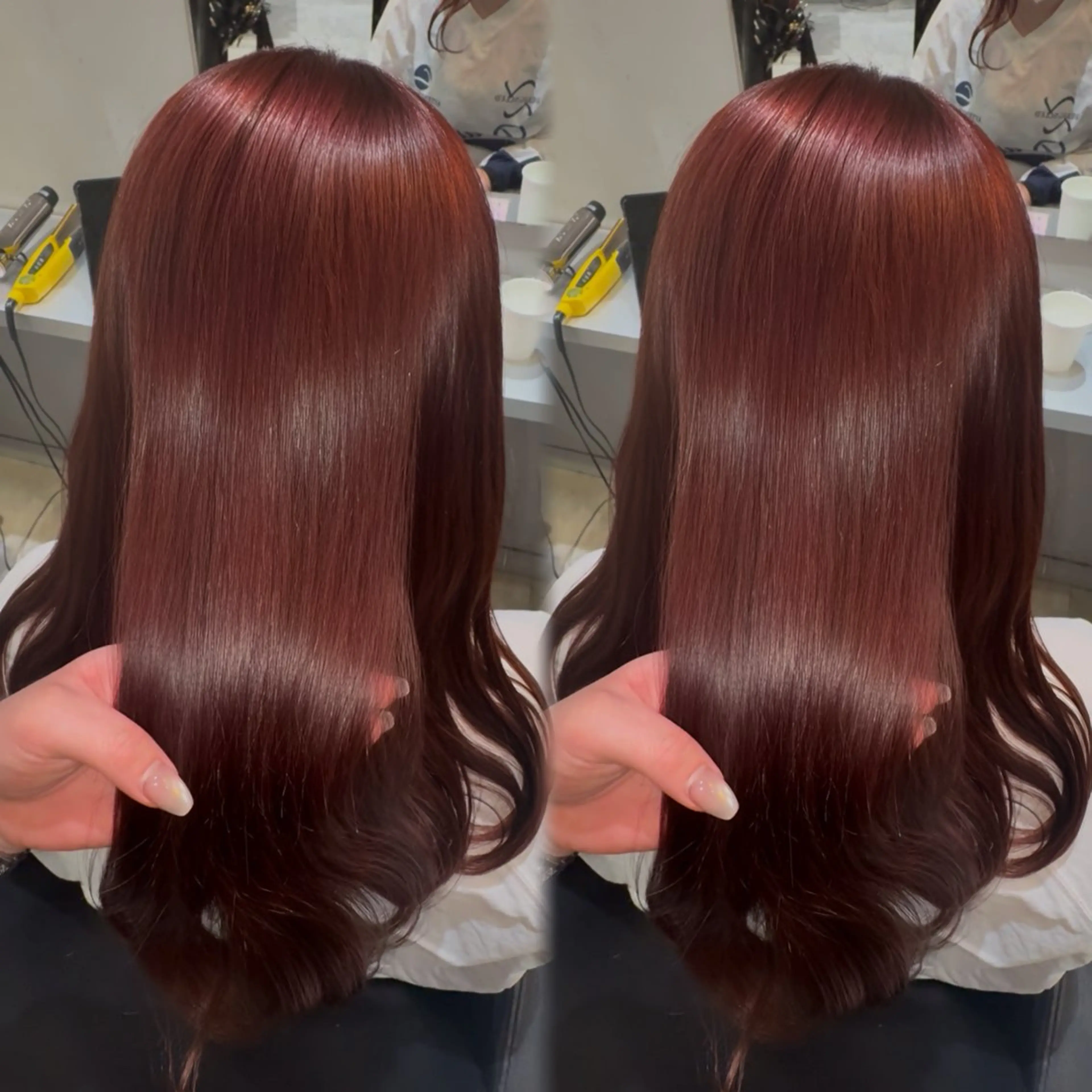 ロング ヘアカラー トリートメント 新宿♡暖色カラー/ エクステ/スズ🍒のヘアスタイル