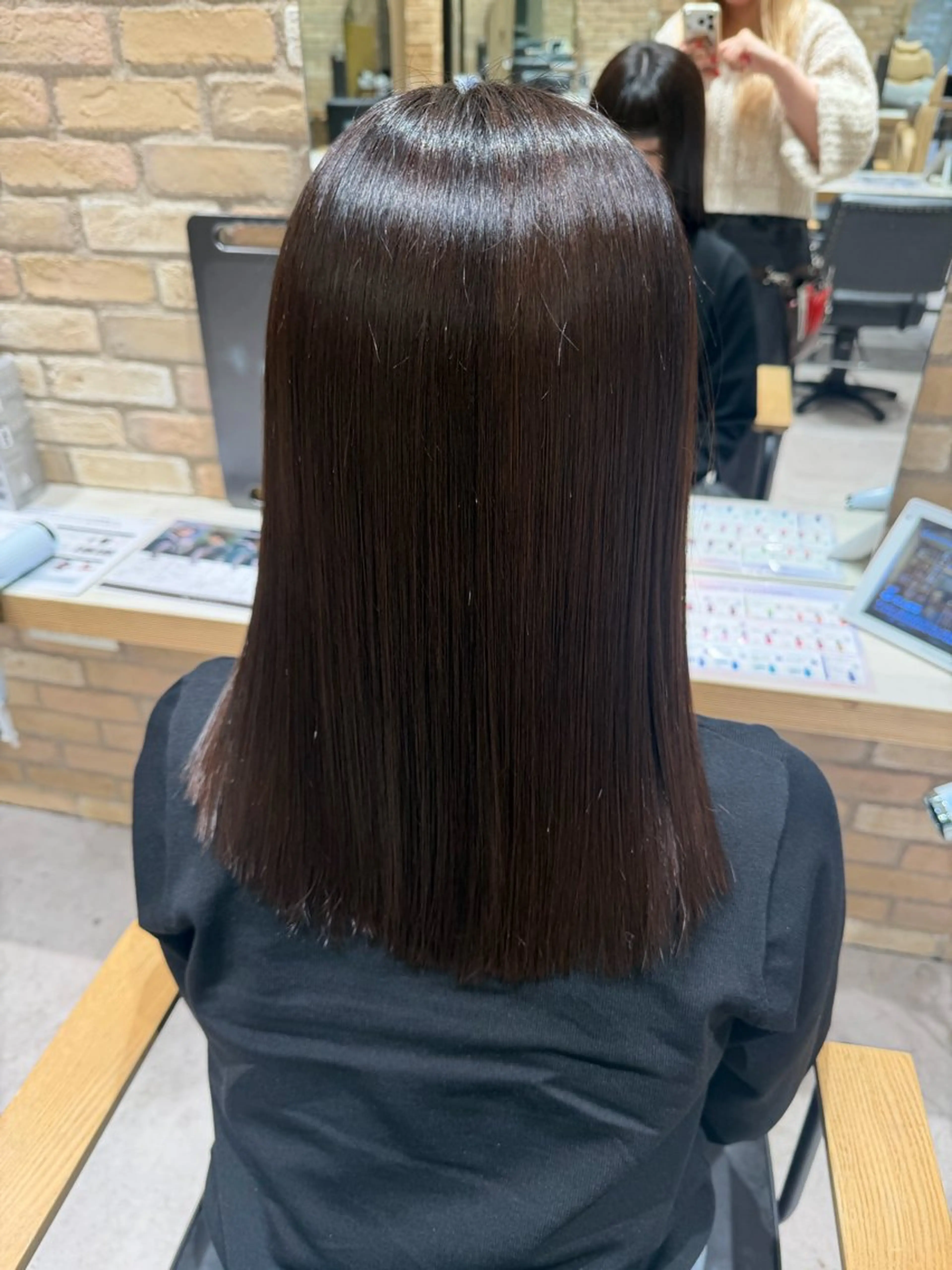 セミロング ヘアカラー 暖色カラー 髪質改善/りん💕のヘアスタイル