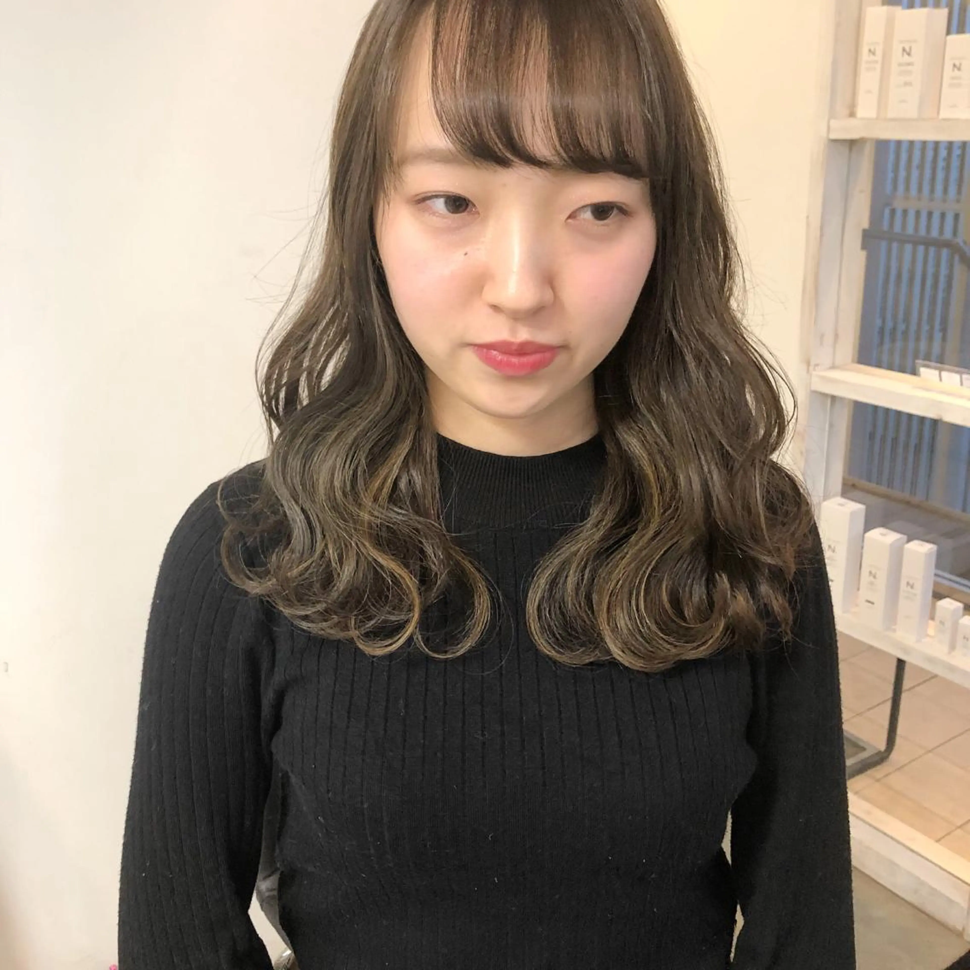 ロング カラー ヘアアレンジ ハイライトカラー ハイライト 榎園 由美のヘアスタイル