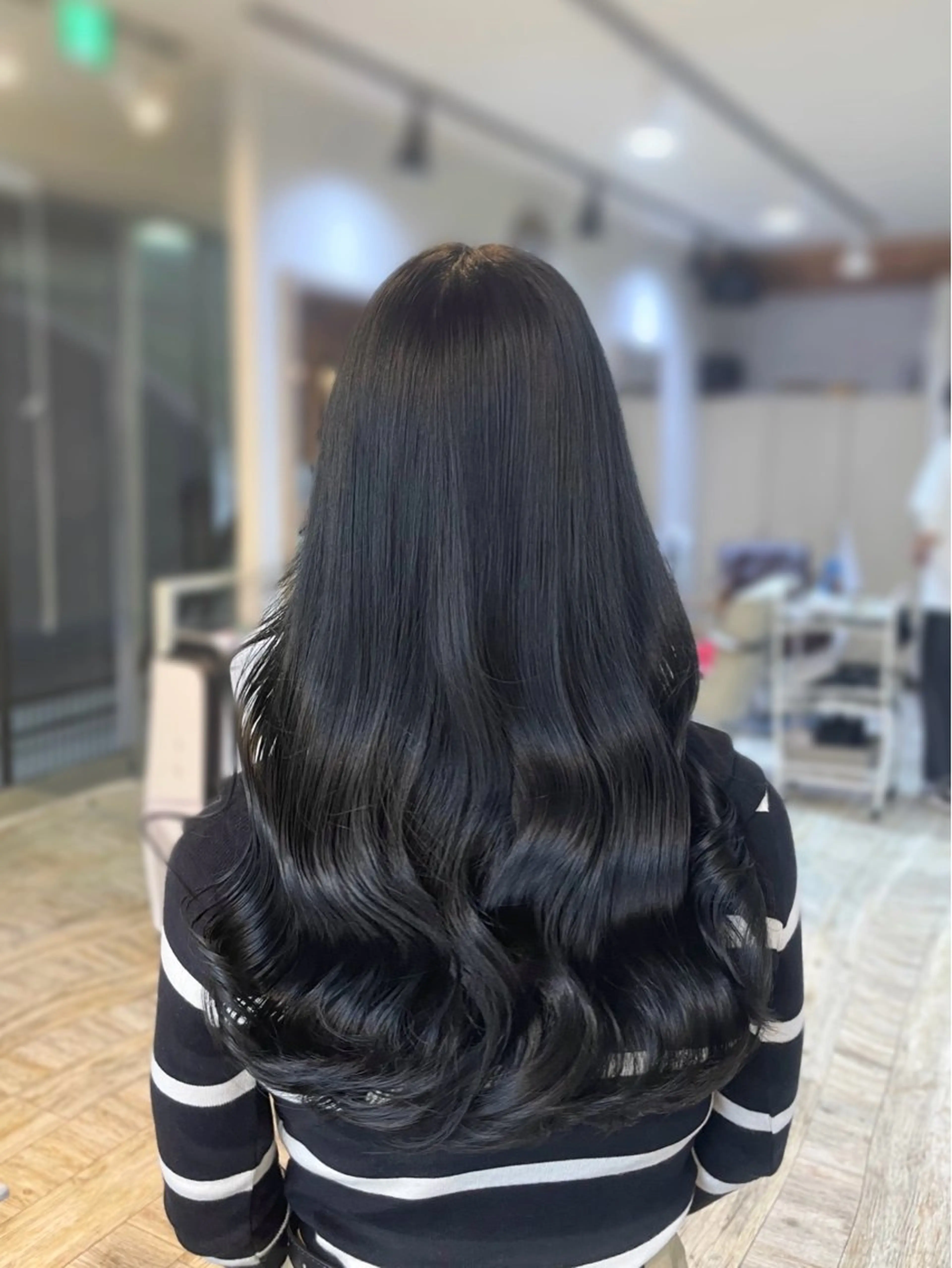 ロング カラー 髪質改善 韓国風ヘア トリートメント 雰囲気引き出す ✨大人レディのヘアスタイル