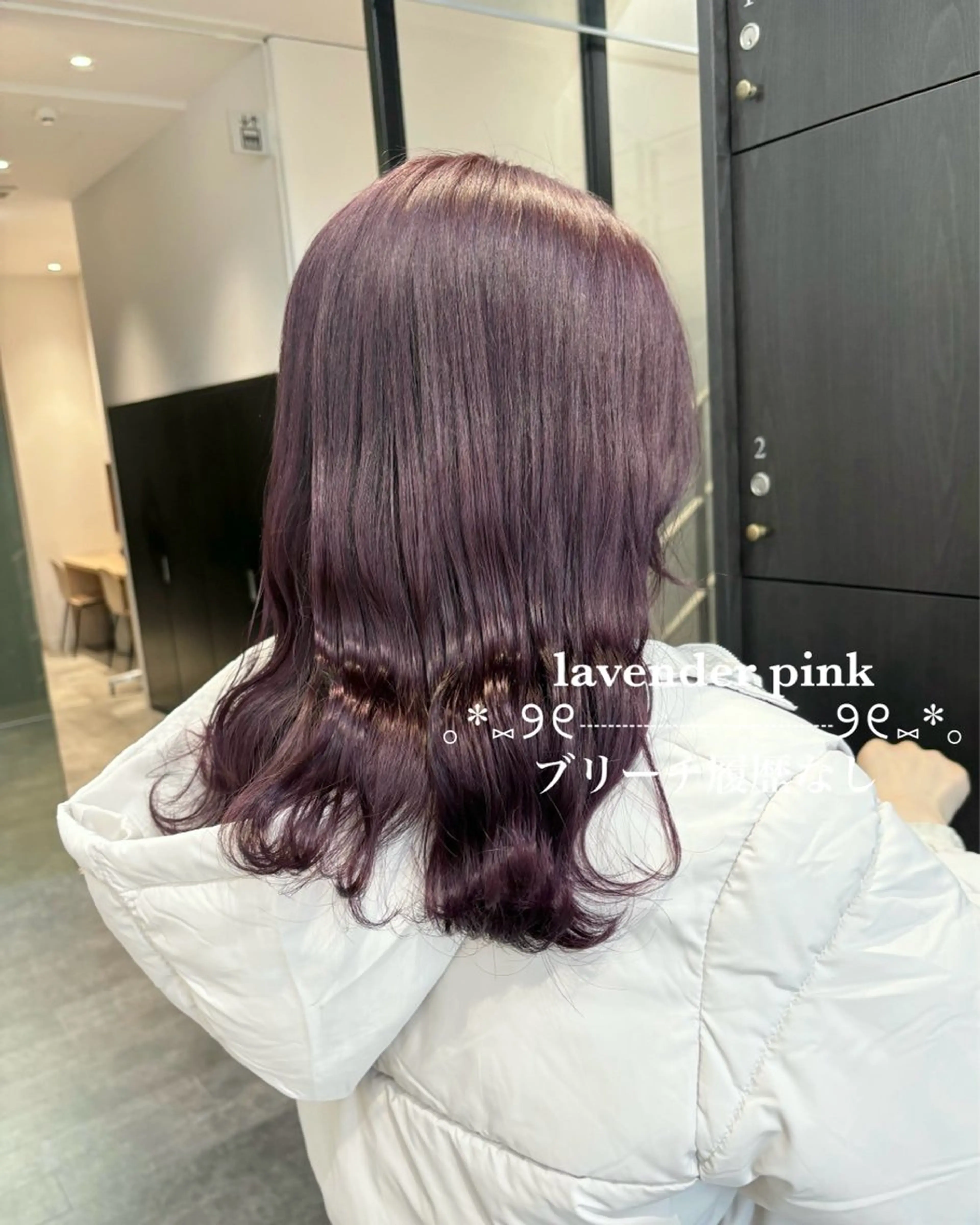 セミロング カラー 💗ガーリーヘア🎀 saki💗のヘアスタイル