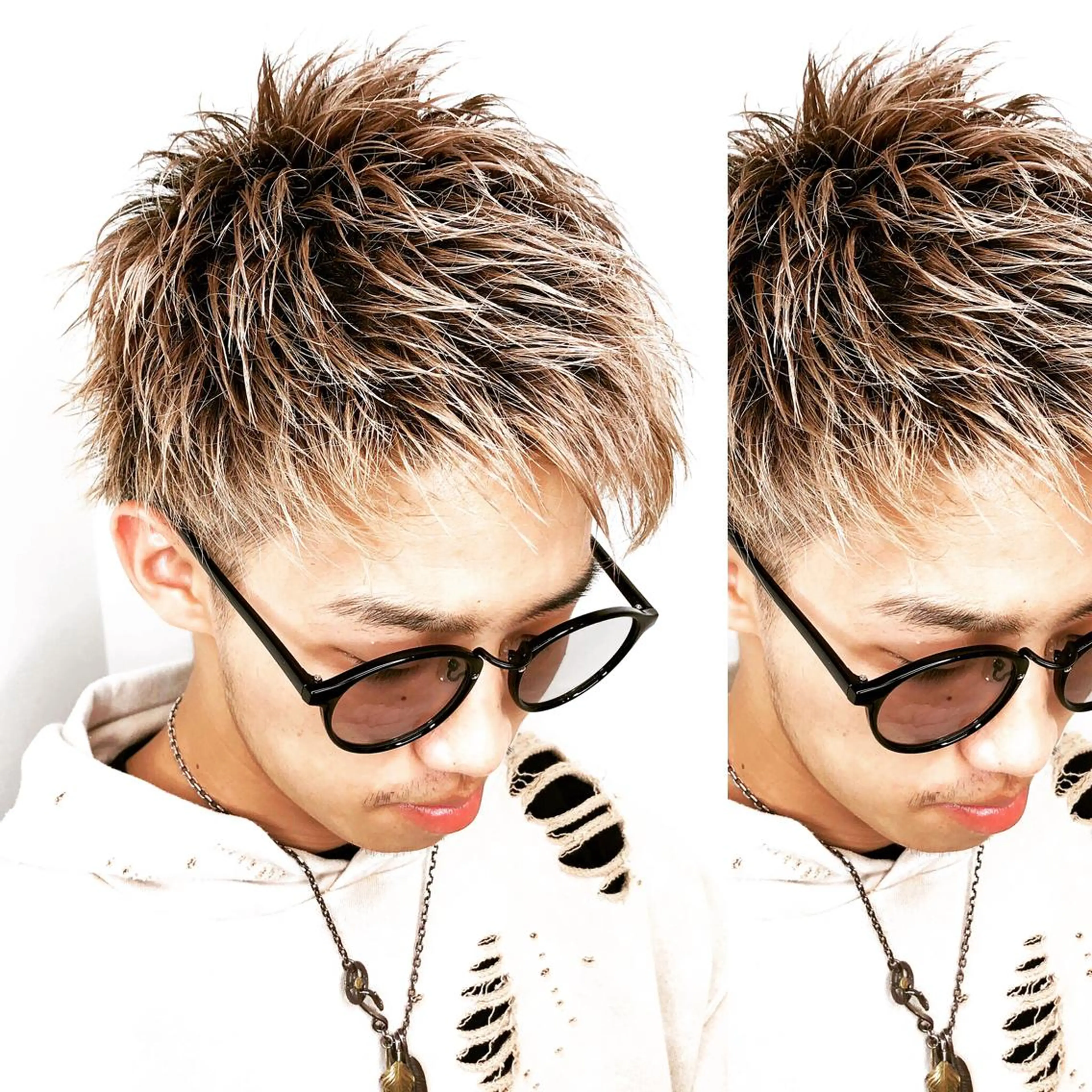 ショート カラー メンズ メンズヘア特化 崎田 成人のヘアスタイル