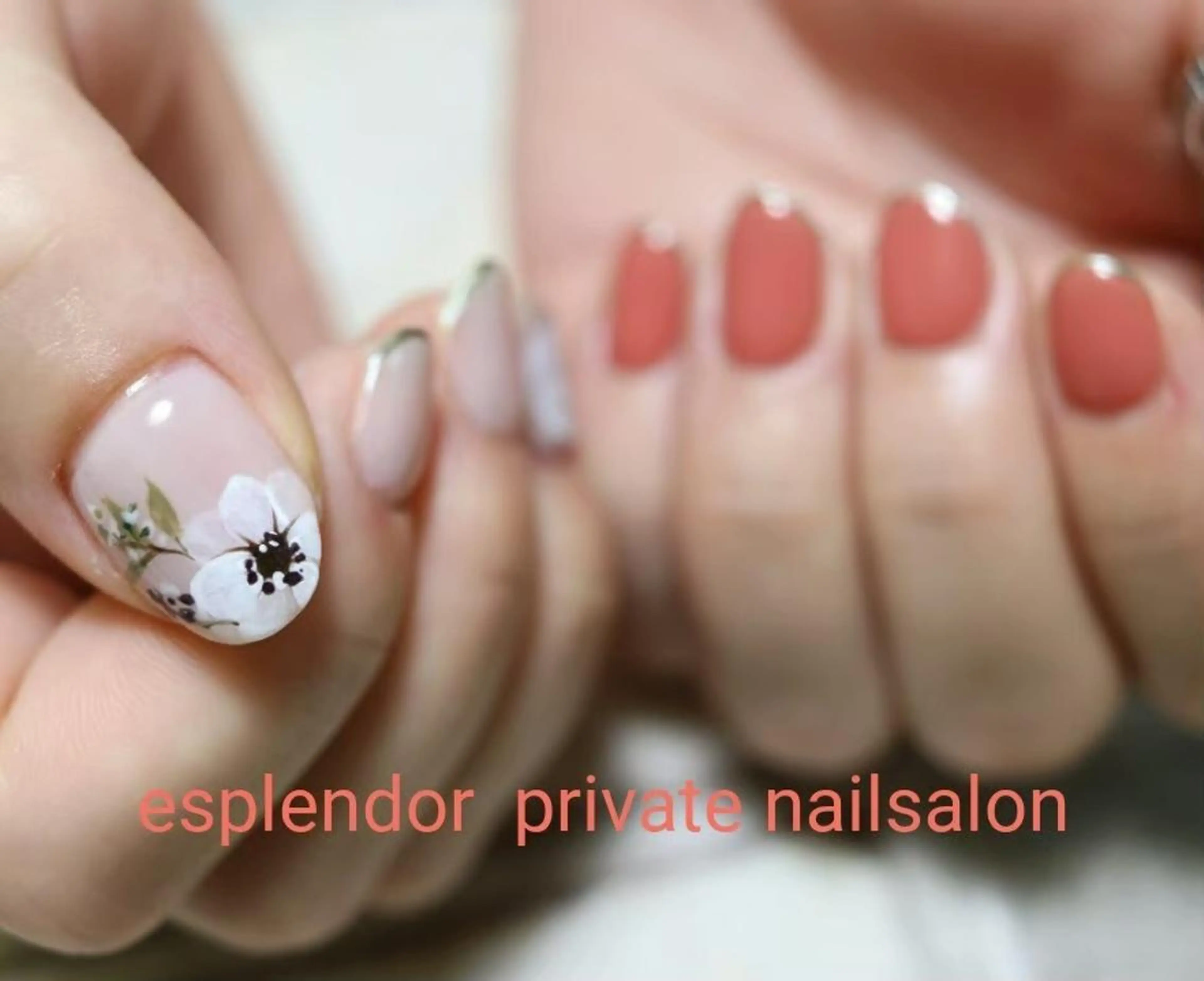 ネイル 持ち込み ワンカラーネイル esplendor  小野寺のネイルデザイン