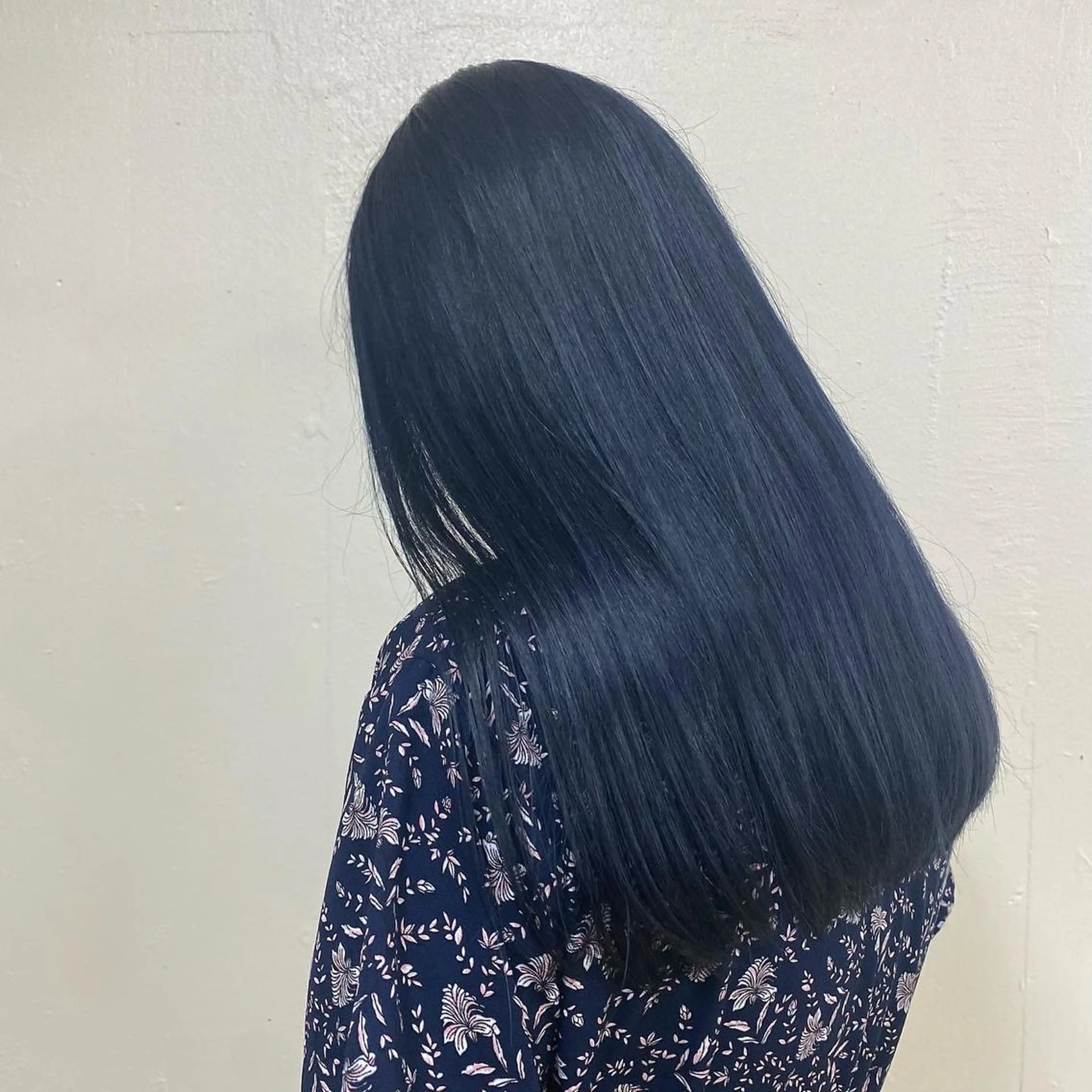 ロング カラー ヘアアレンジ 黒髪 ブルーカラー ブルーブラック 髪質改善 ヘアカラー トリートメント ♡上品韓国髪♡ブラ ウン/SAYATOのヘアスタイル