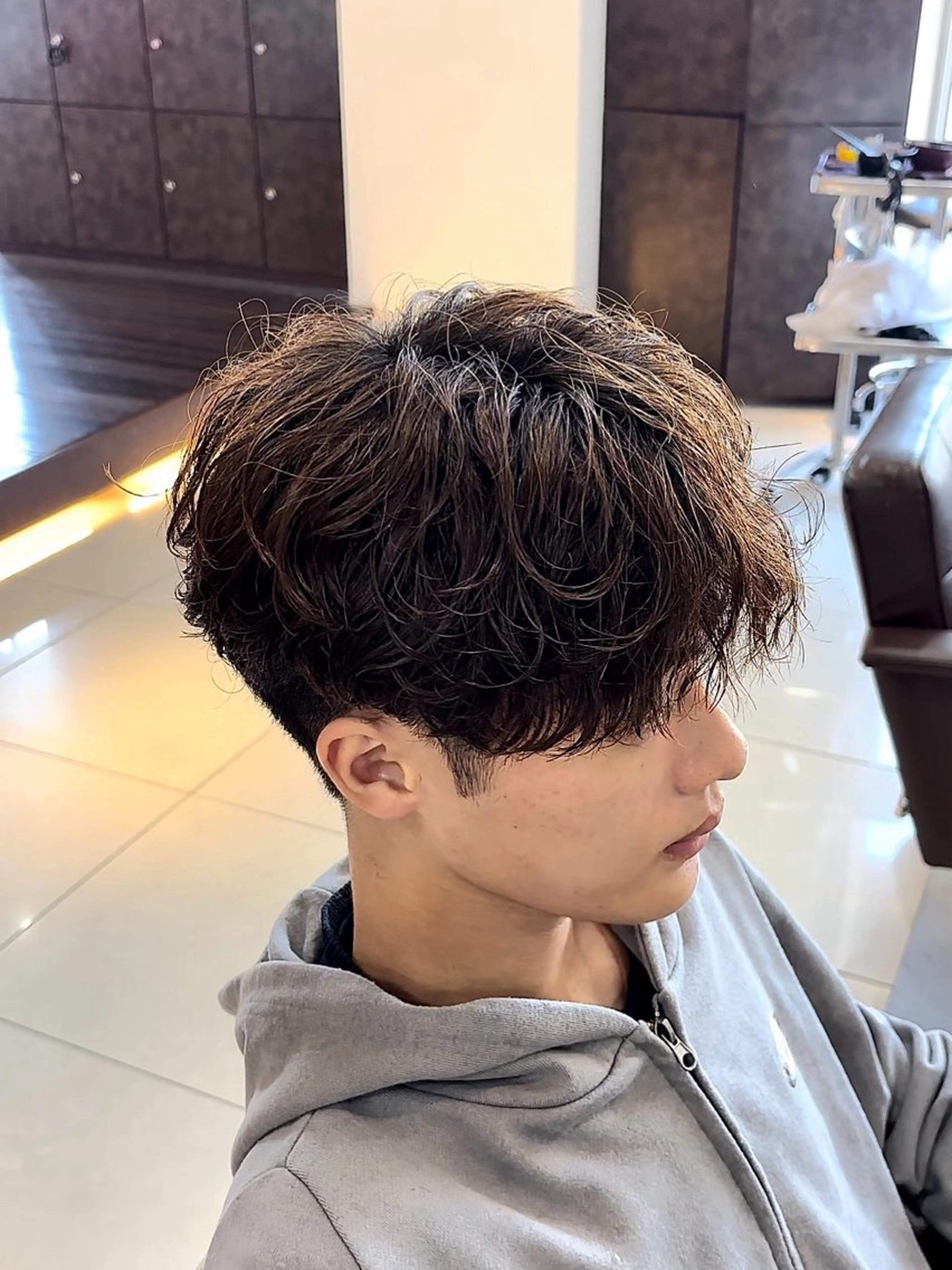 ショート メンズ カット ヘアカラー 静岡/草薙パーマ メンズバレイヤージュのヘアスタイル