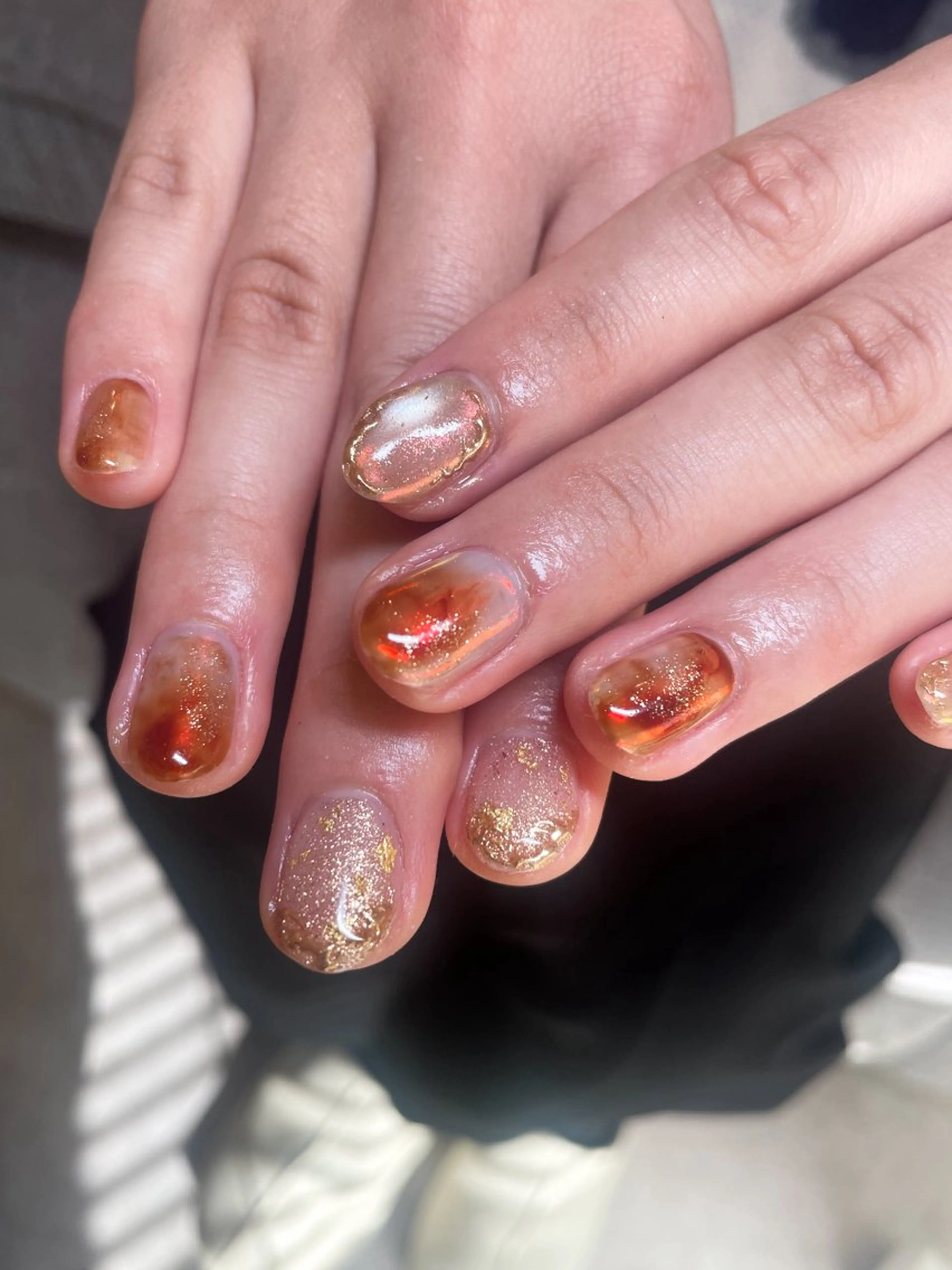 ネイル オーロラネイル キラキラネイル anny ／あにのネイルデザイン