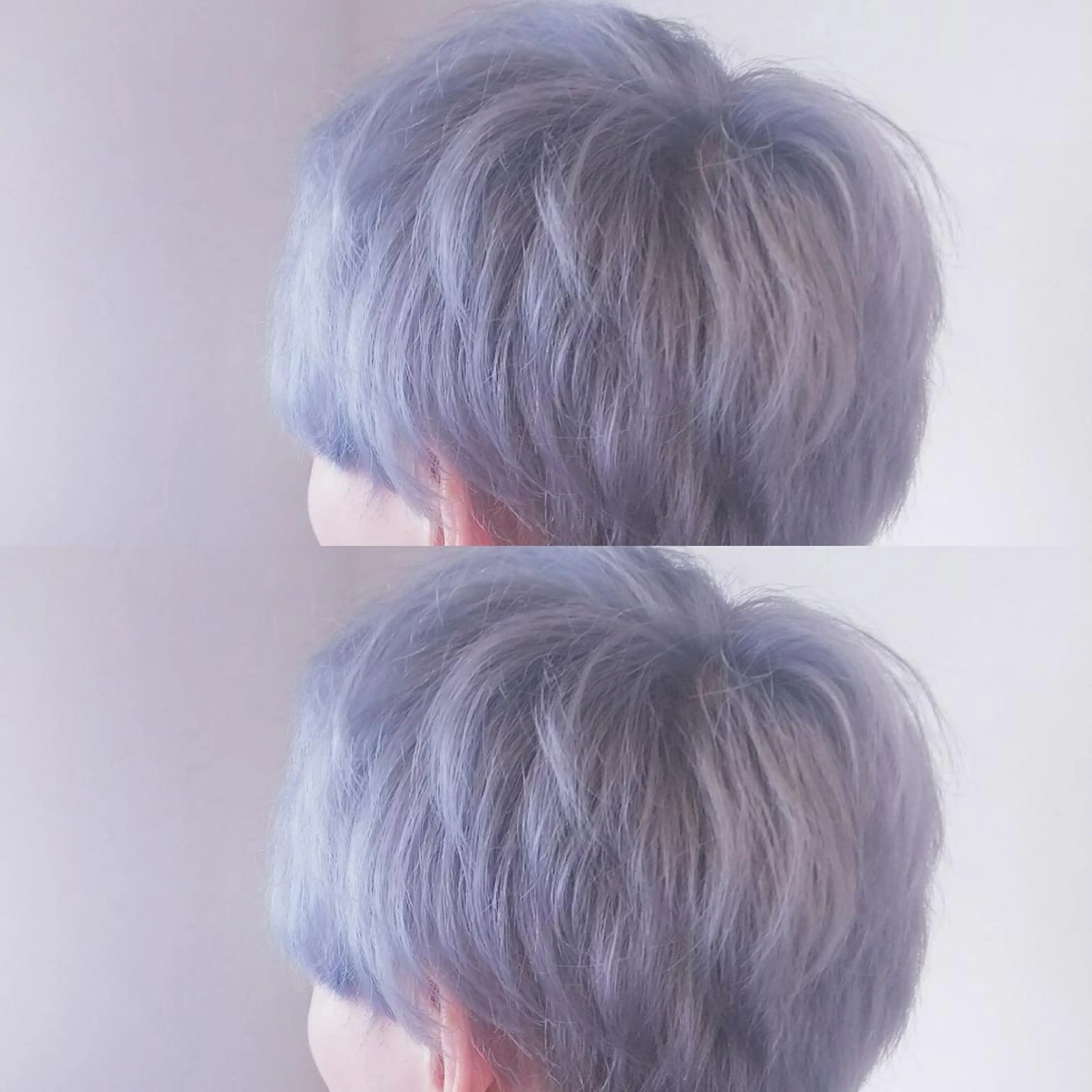 メンズ カラー シルバー ホワイトシルバー RU RIのヘアスタイル