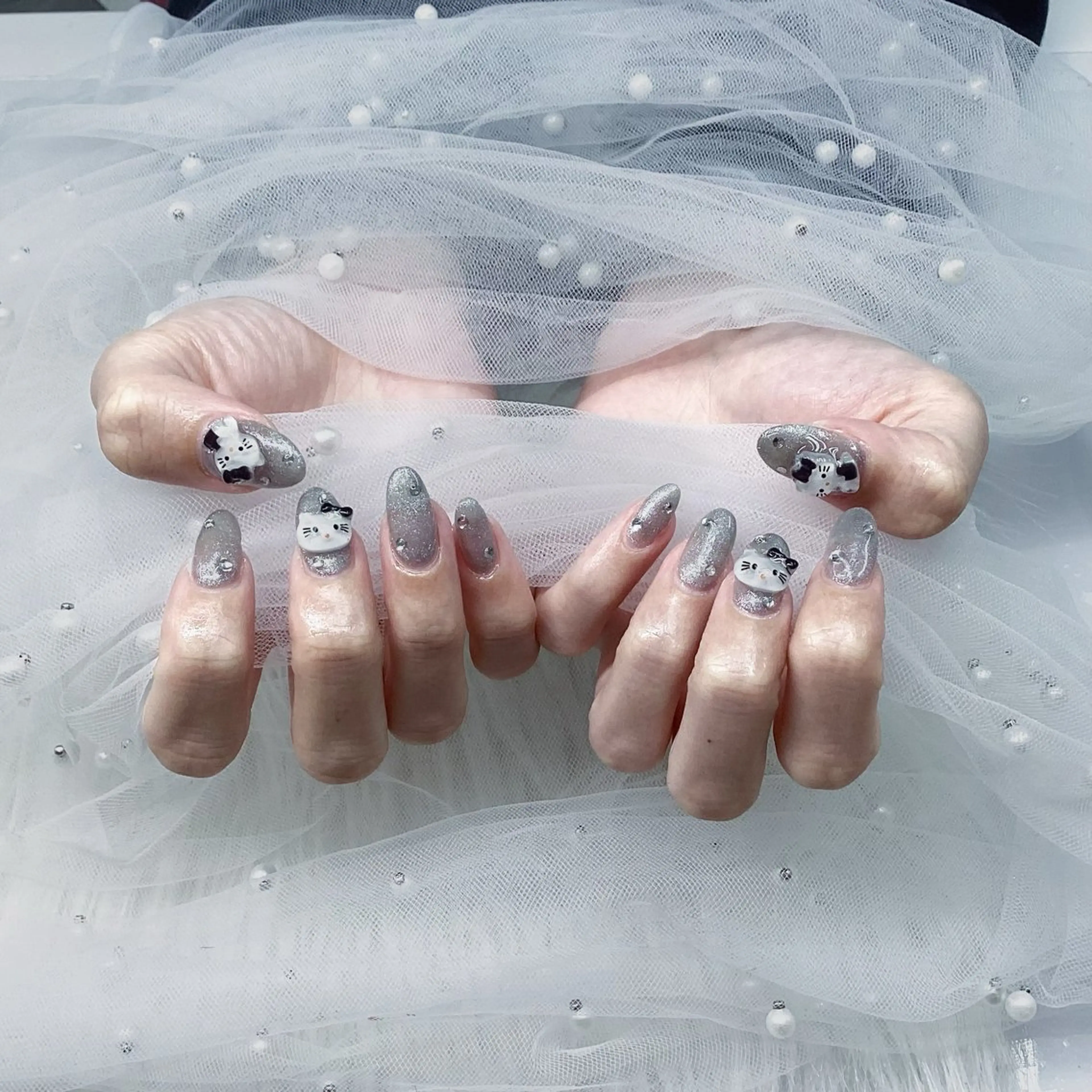 ネイル パーツ全部¥110 サロンミミのネイルデザイン