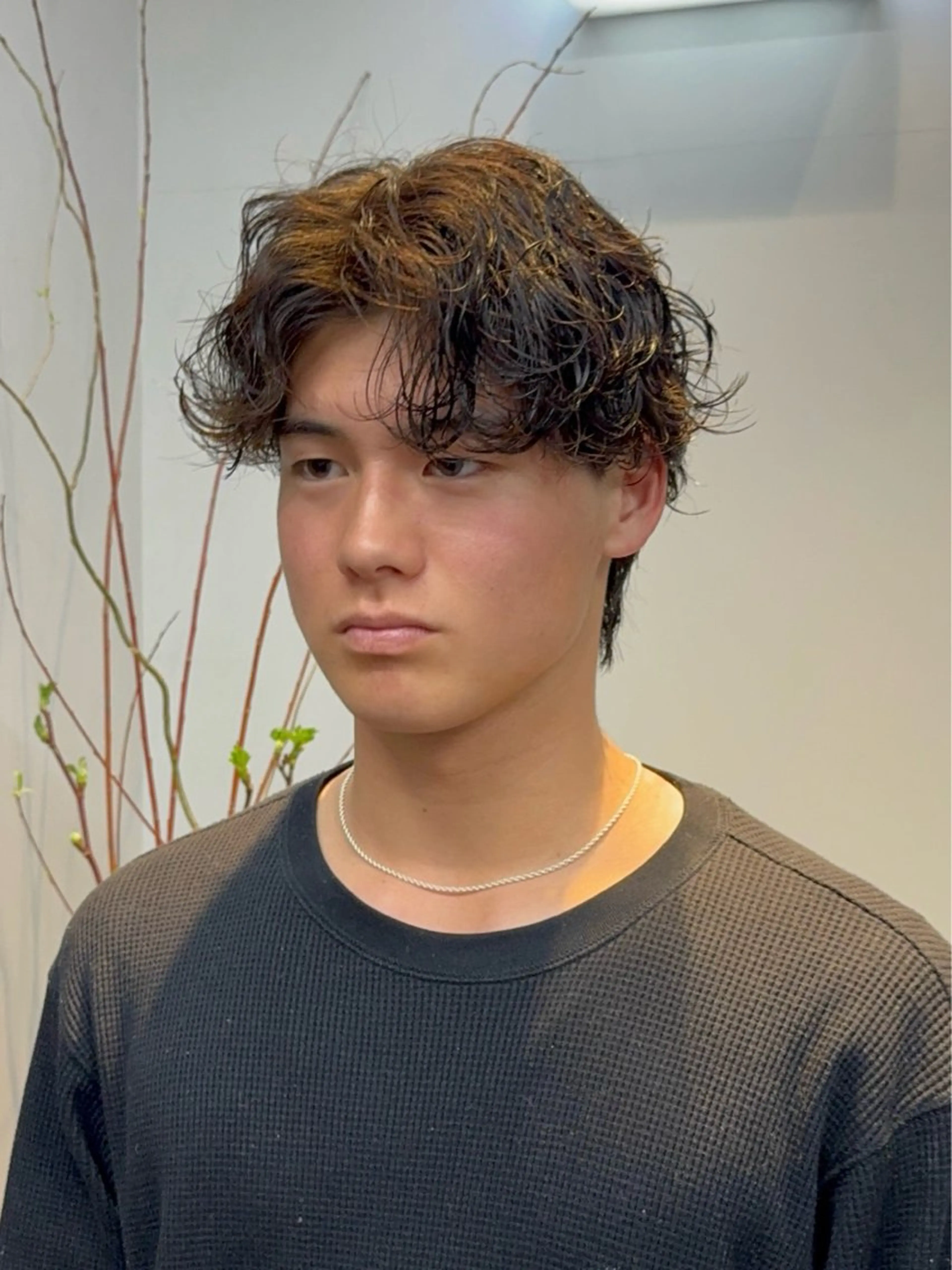 ショート パーマ メンズ カット パーマ ニュアンスパーマ/ 韓国ヘア/natsuのヘアスタイル