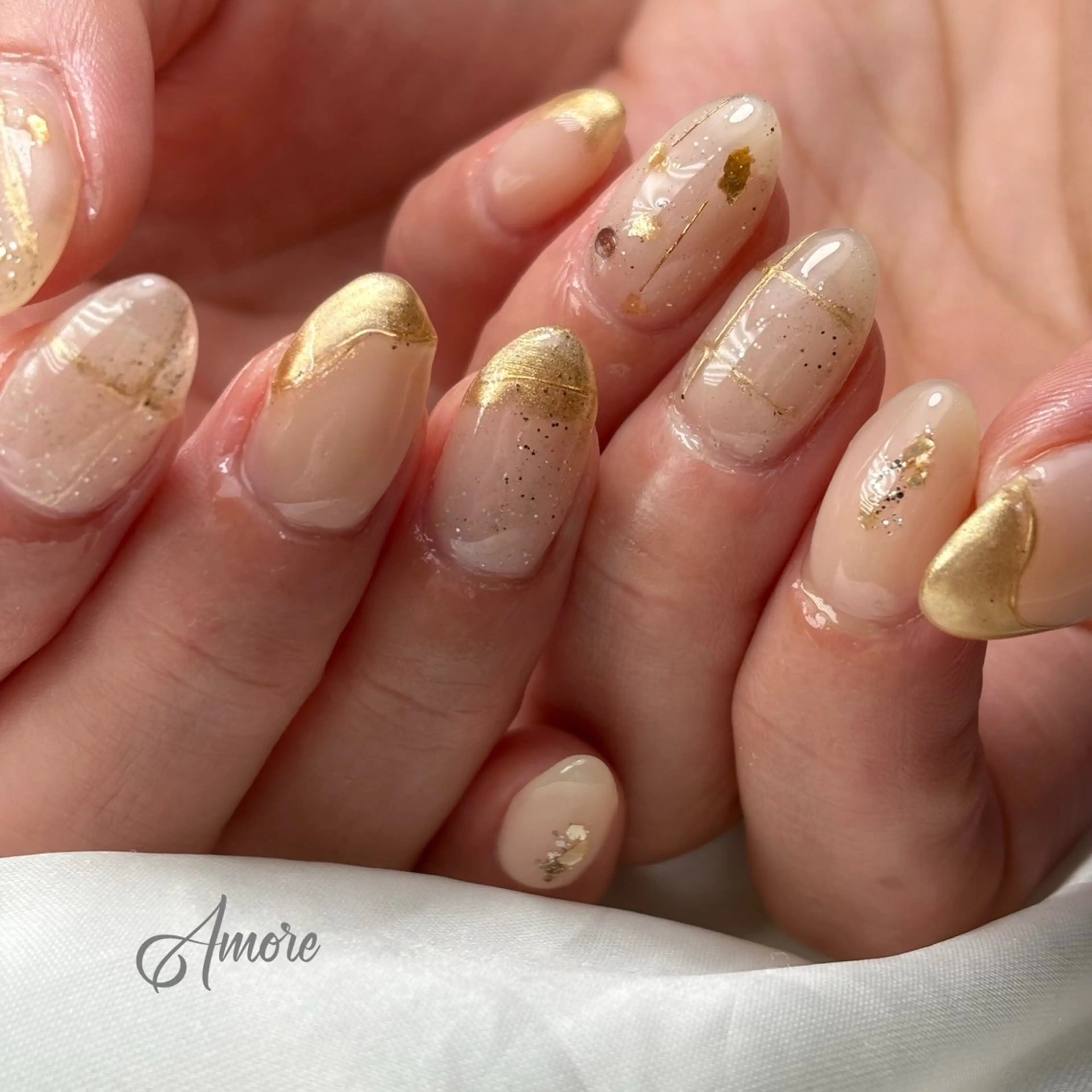 ネイル ジェルネイル キラキラネイル 韓国ネイル マグネットネイル パラジェル You kyehwaのネイルデザイン