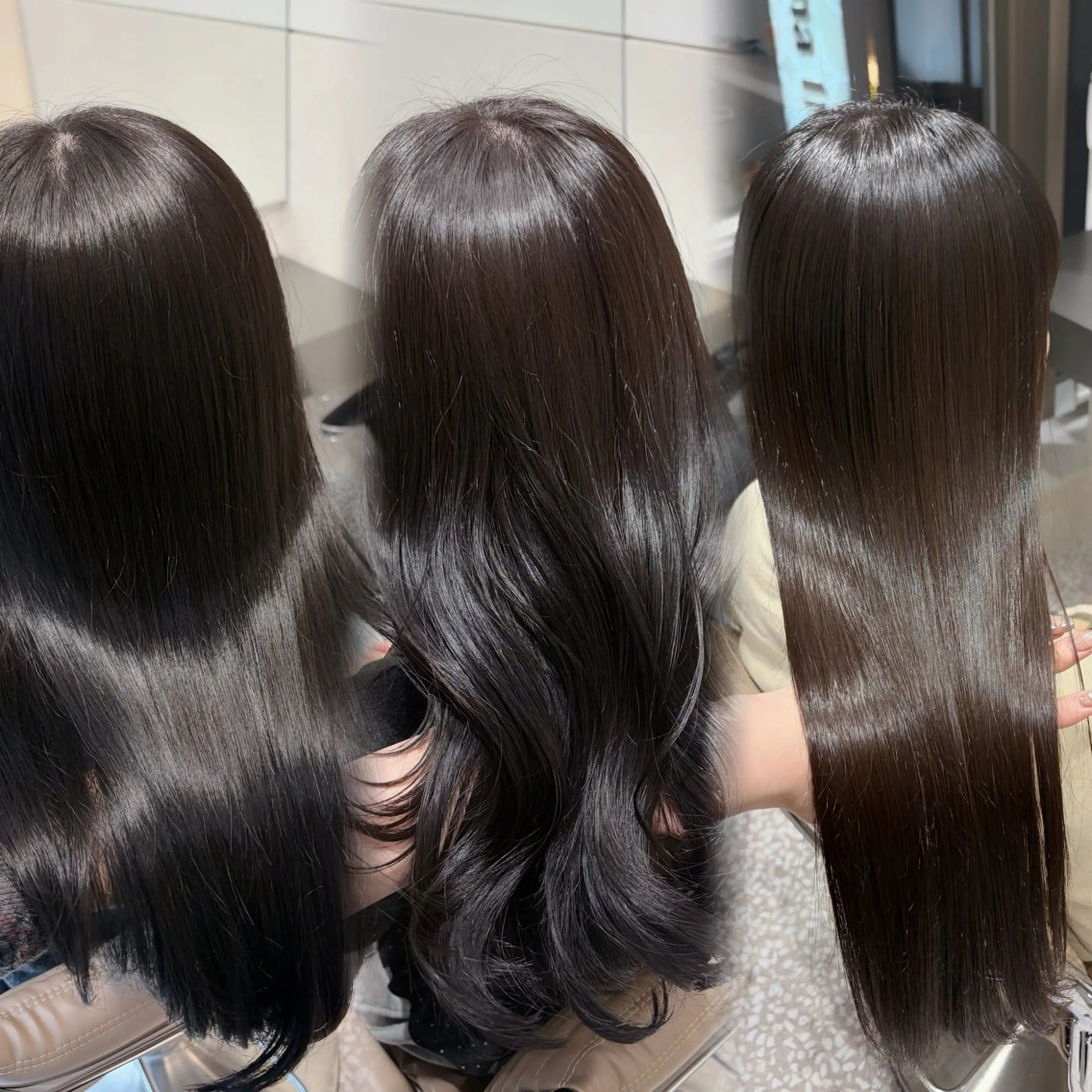 ロング カット 縮毛矯正 トリートメント 【美髪矯正/絹髪】 🎀hinano🎀のヘアスタイル