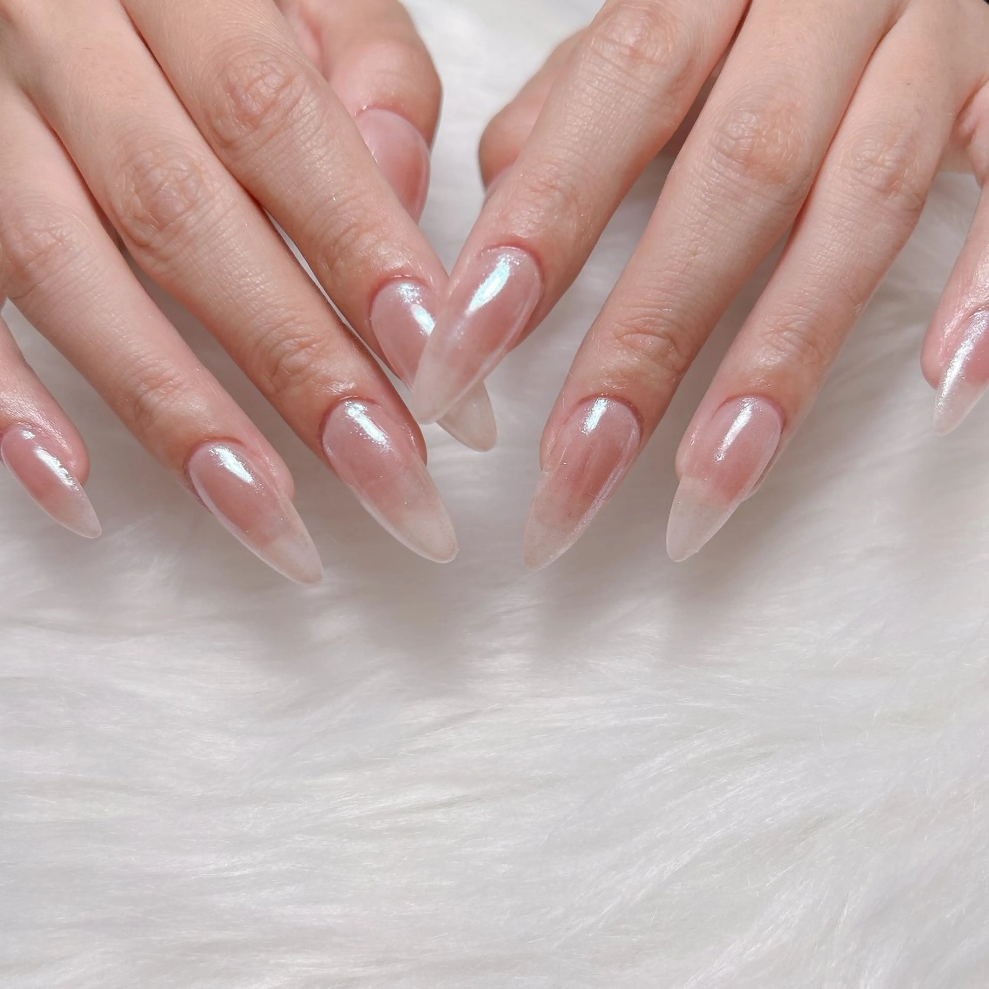 ネイル チークネイル ミラーネイル 持ち込み ハンドネイル Muua bloomのネイルデザイン