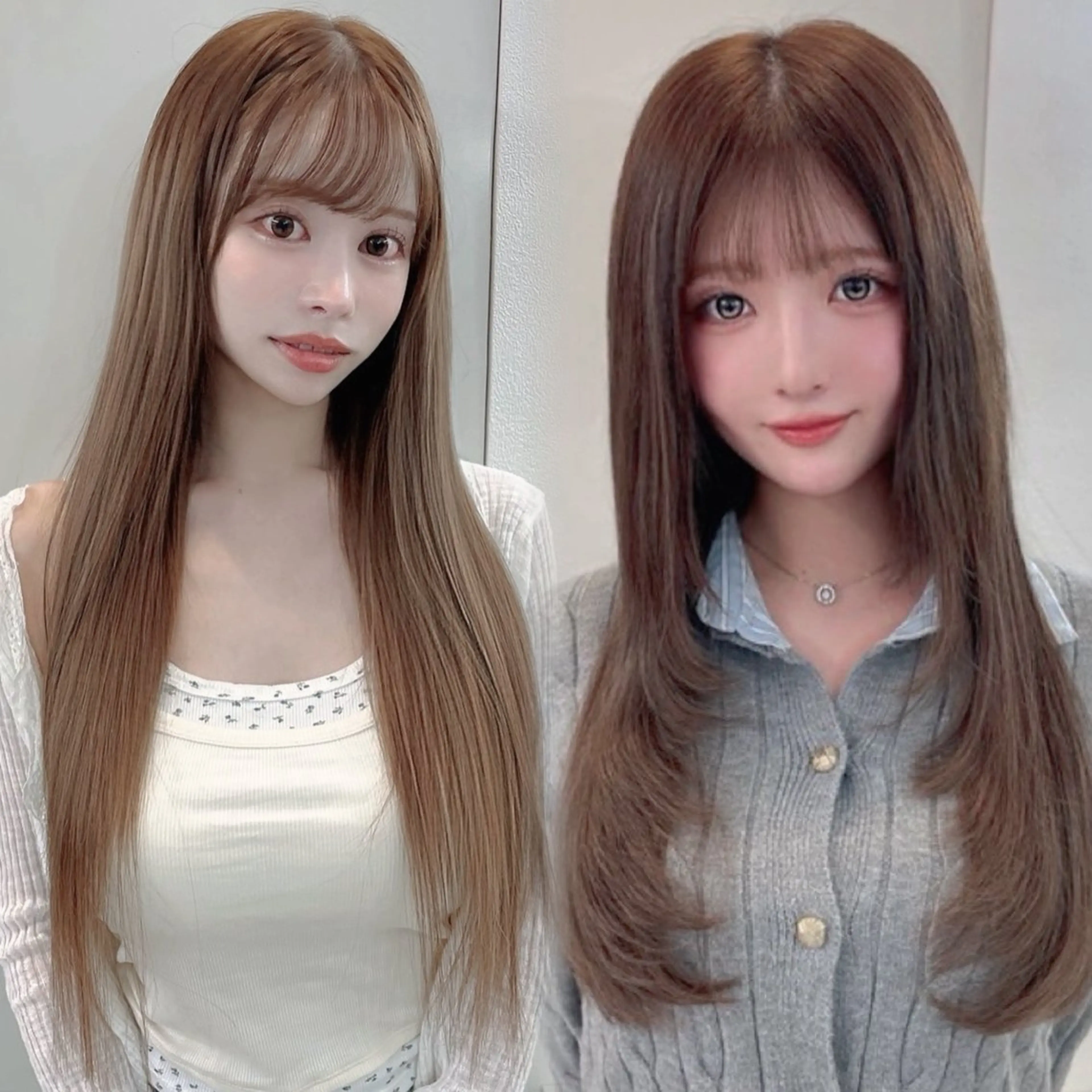 ロング エクステ 艶髪×透明感カラー りこのヘアスタイル