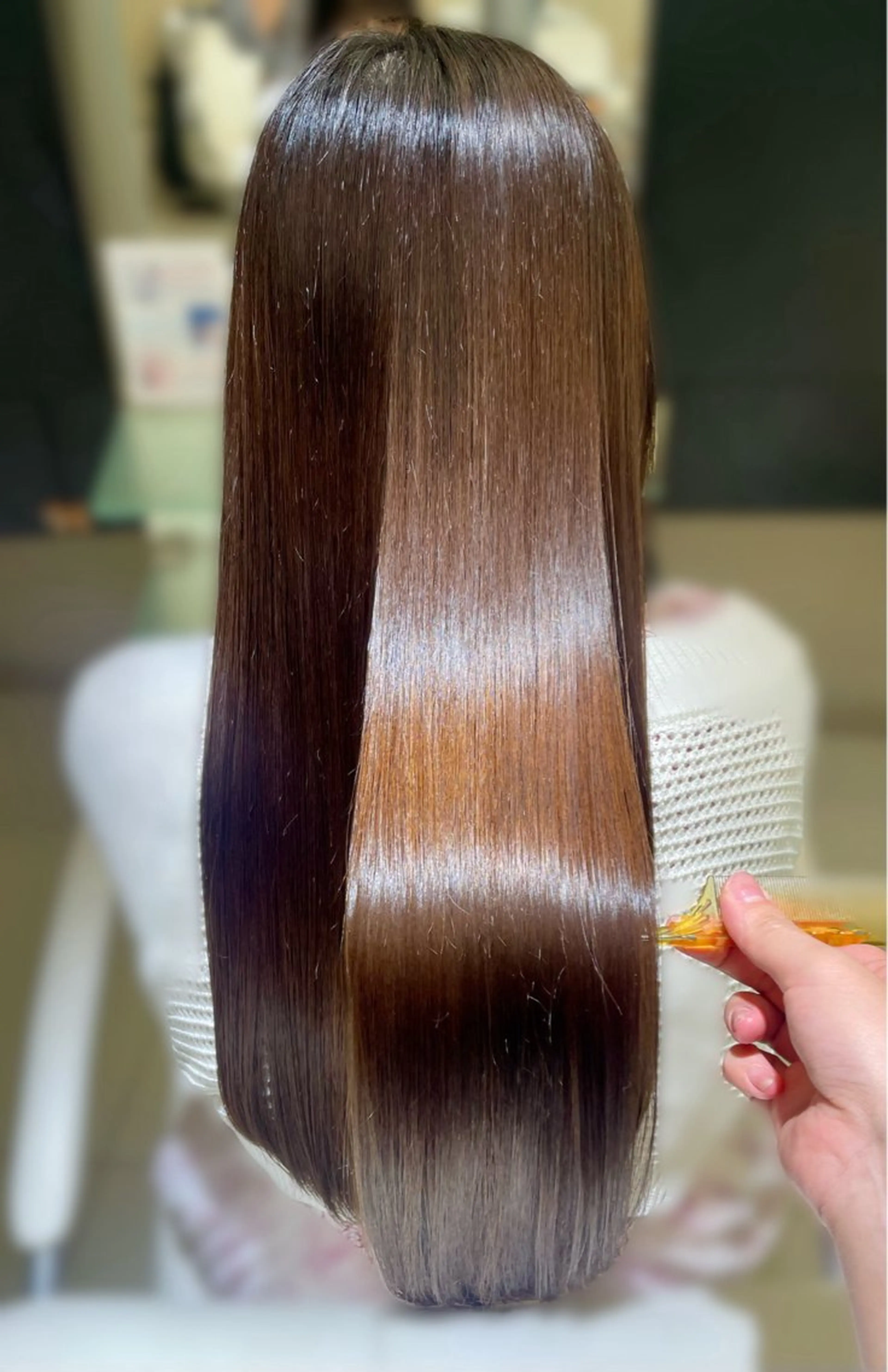 ロング 髪質改善 ロング 縮毛矯正 トリートメント 縮毛矯正 トリートメント 🧡髪質改善💛 🌸SAKURA🌸のヘアスタイル