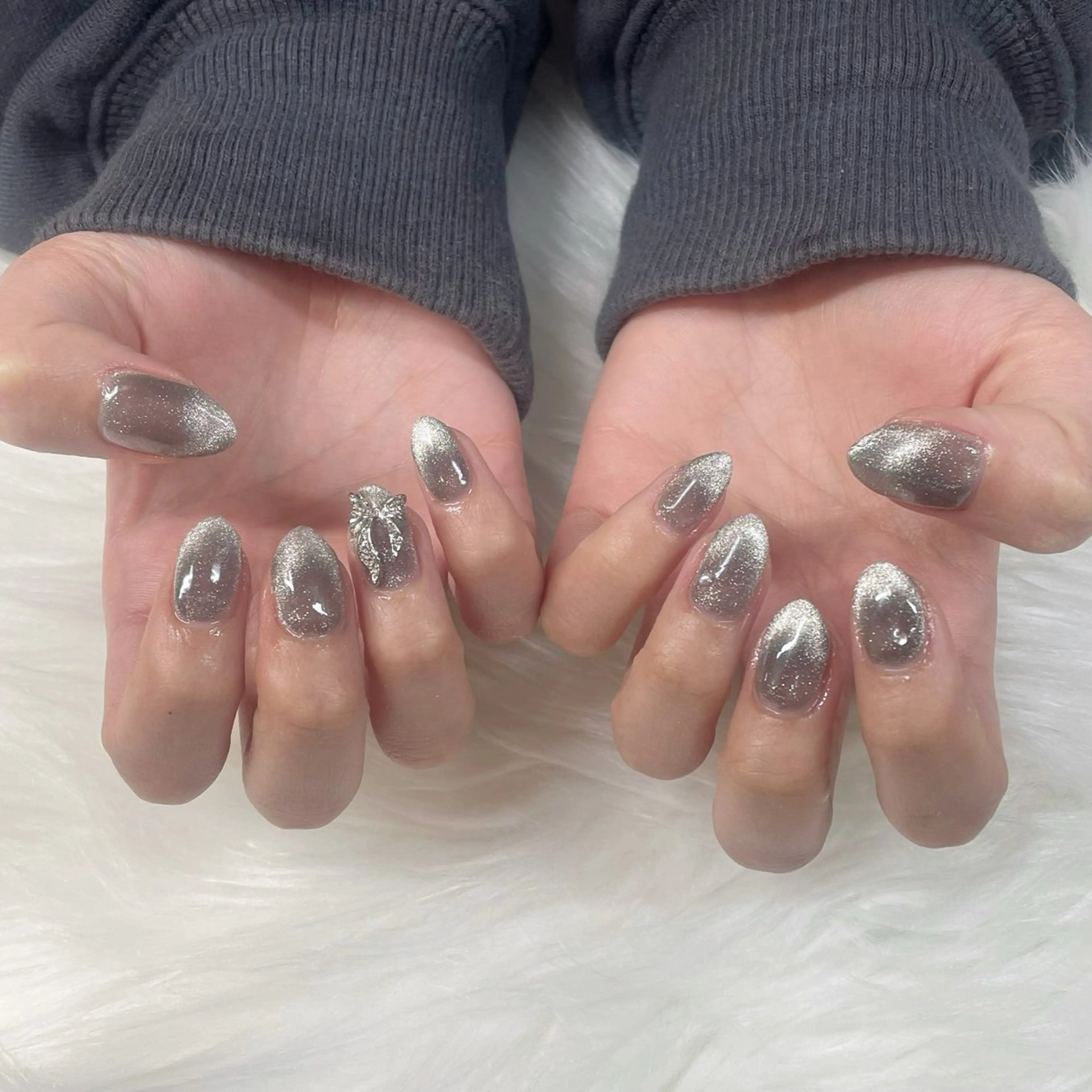 ネイル マグネットネイル ハンドネイル BLUEM みおちのネイルデザイン