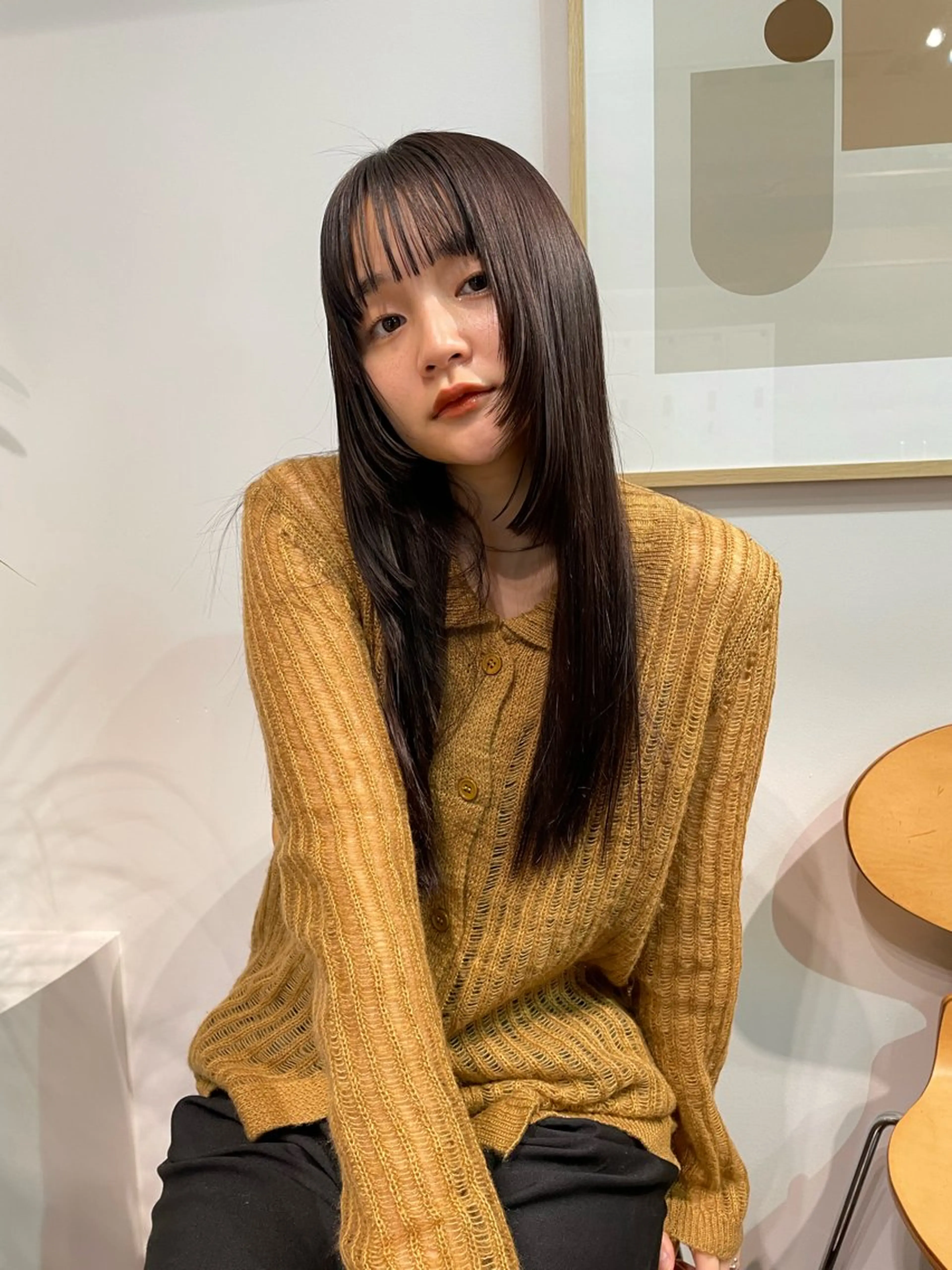 ロング カラー カット ヘアカラー トリートメント レイヤーカット🎀 kanaのヘアスタイル