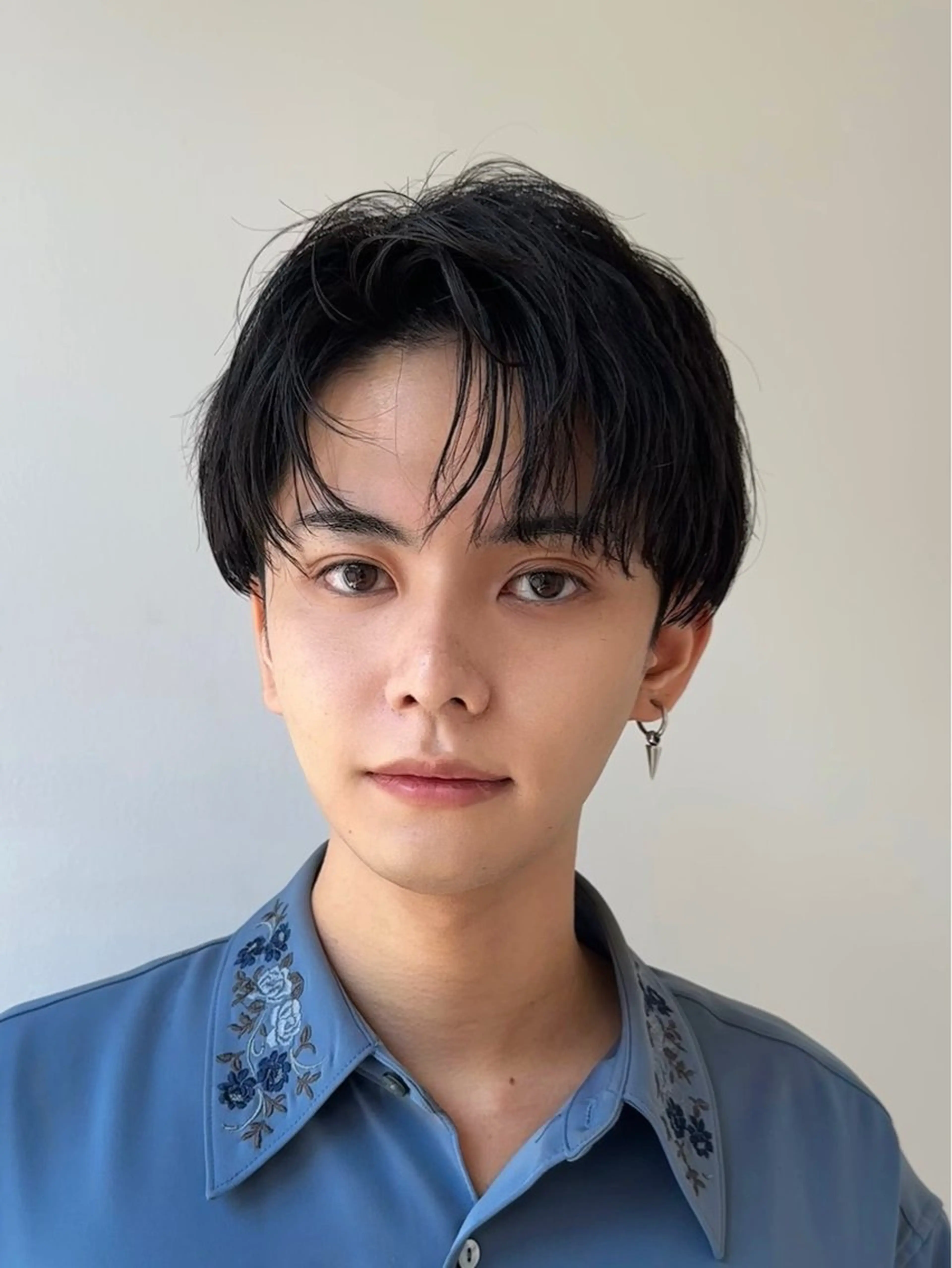 ショート メンズ メンズ韓国風 メンズパーマ メンズショート 外国人風カラー かきあげバング カット パーマ トリートメント ニュアンスパーマ/ フェザーパーマ/平木のヘアスタイル