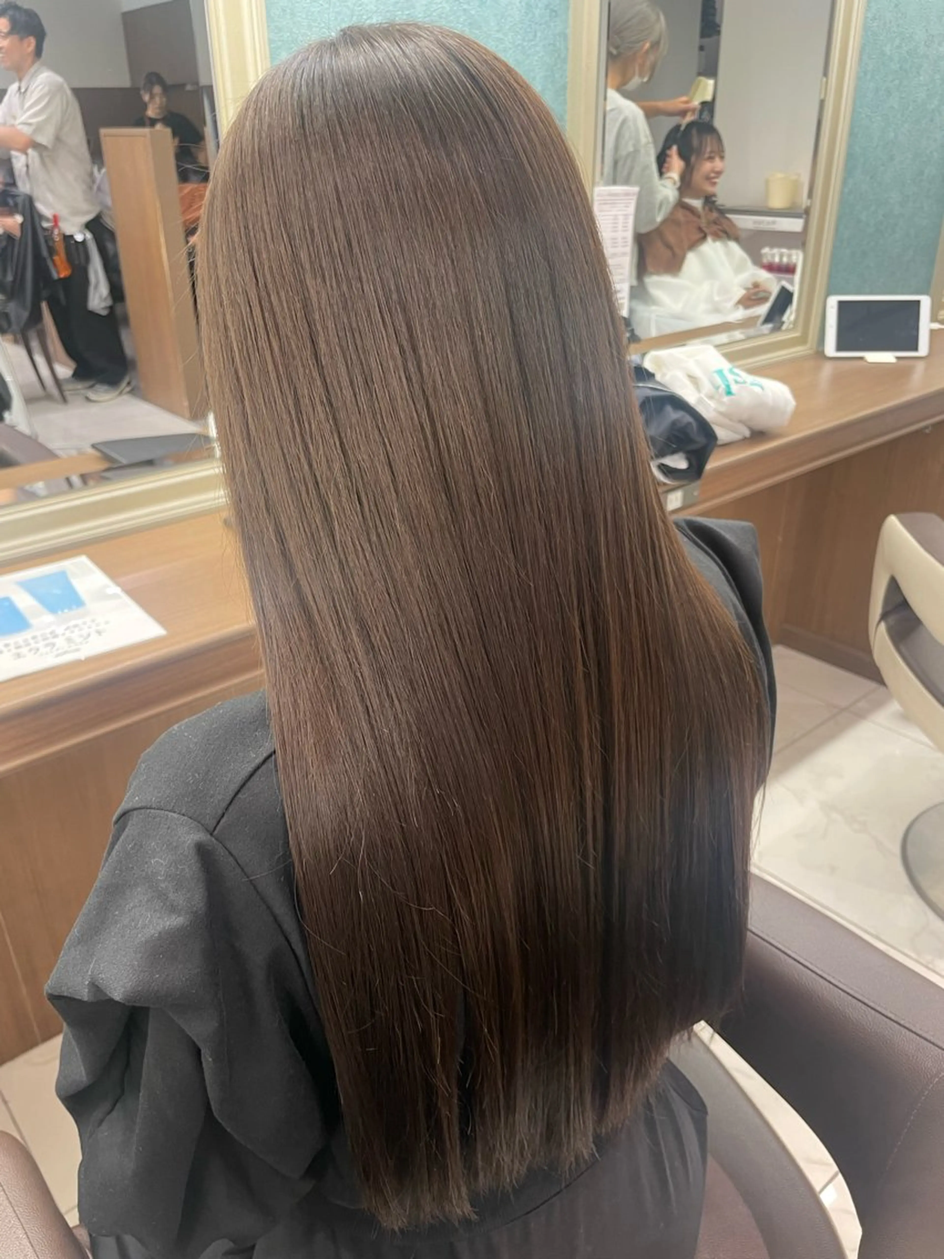 ロング パーマ 縮毛矯正 トリートメント 福島成美/髪質改善 縮毛矯正/カラーのヘアスタイル