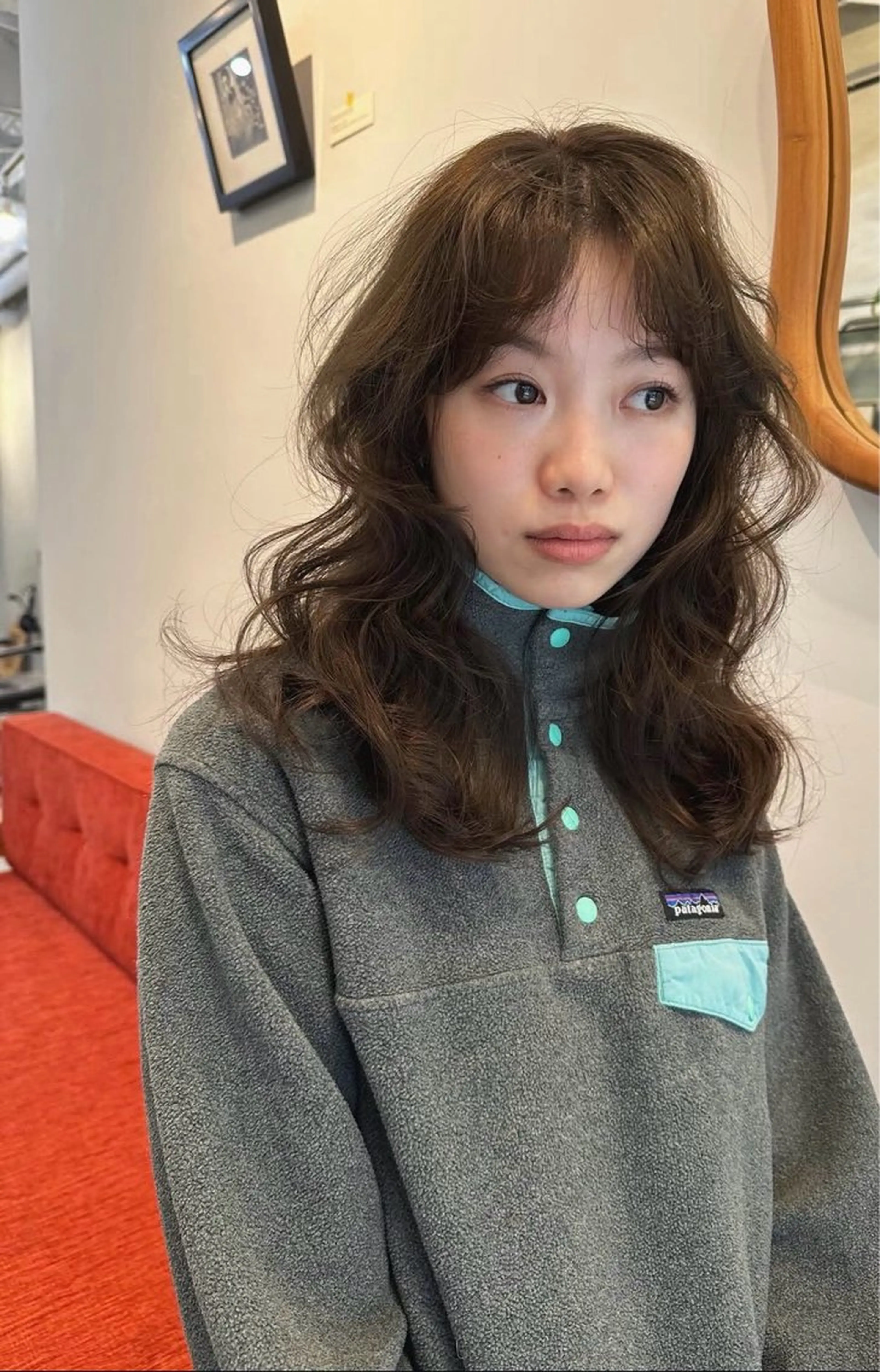 ロング カラー ヘアカラー トリートメント momona / Eng okのヘアスタイル