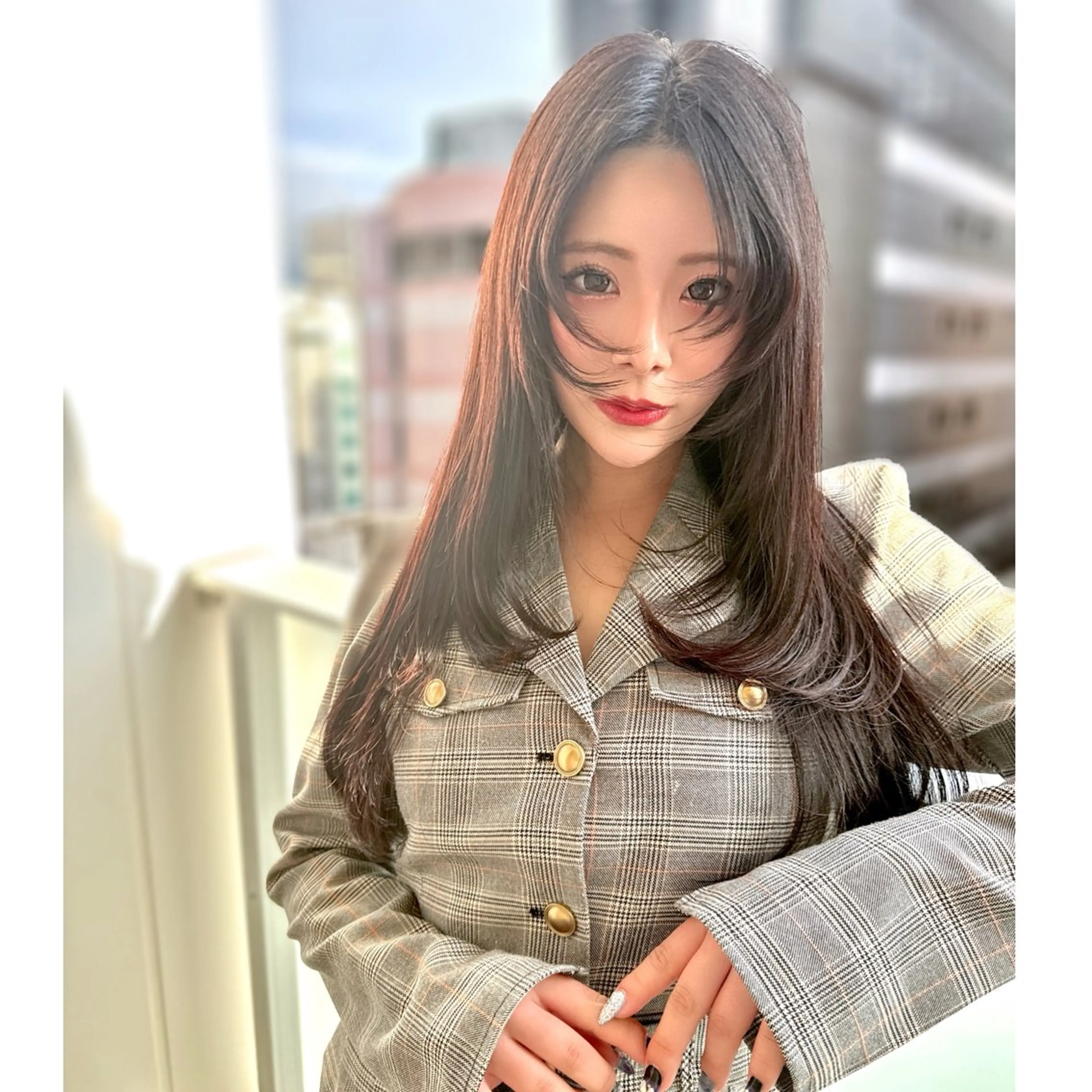 ロング レイヤーカット カット 森 隆秀/韓国ヘアのヘアスタイル