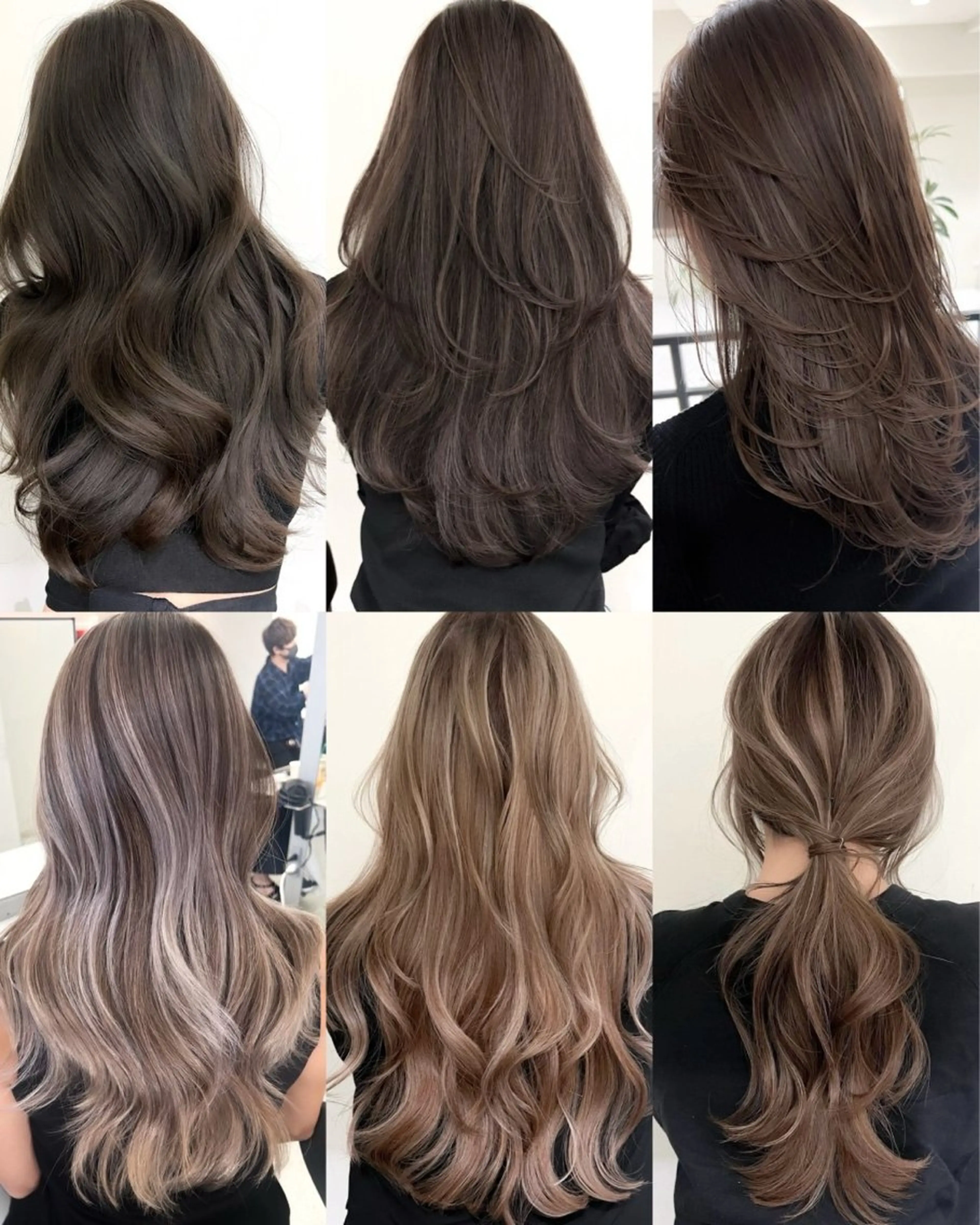 ロング カラー ハイライトカラー ハイライト 小顔ボブ jilblanカホのヘアスタイル