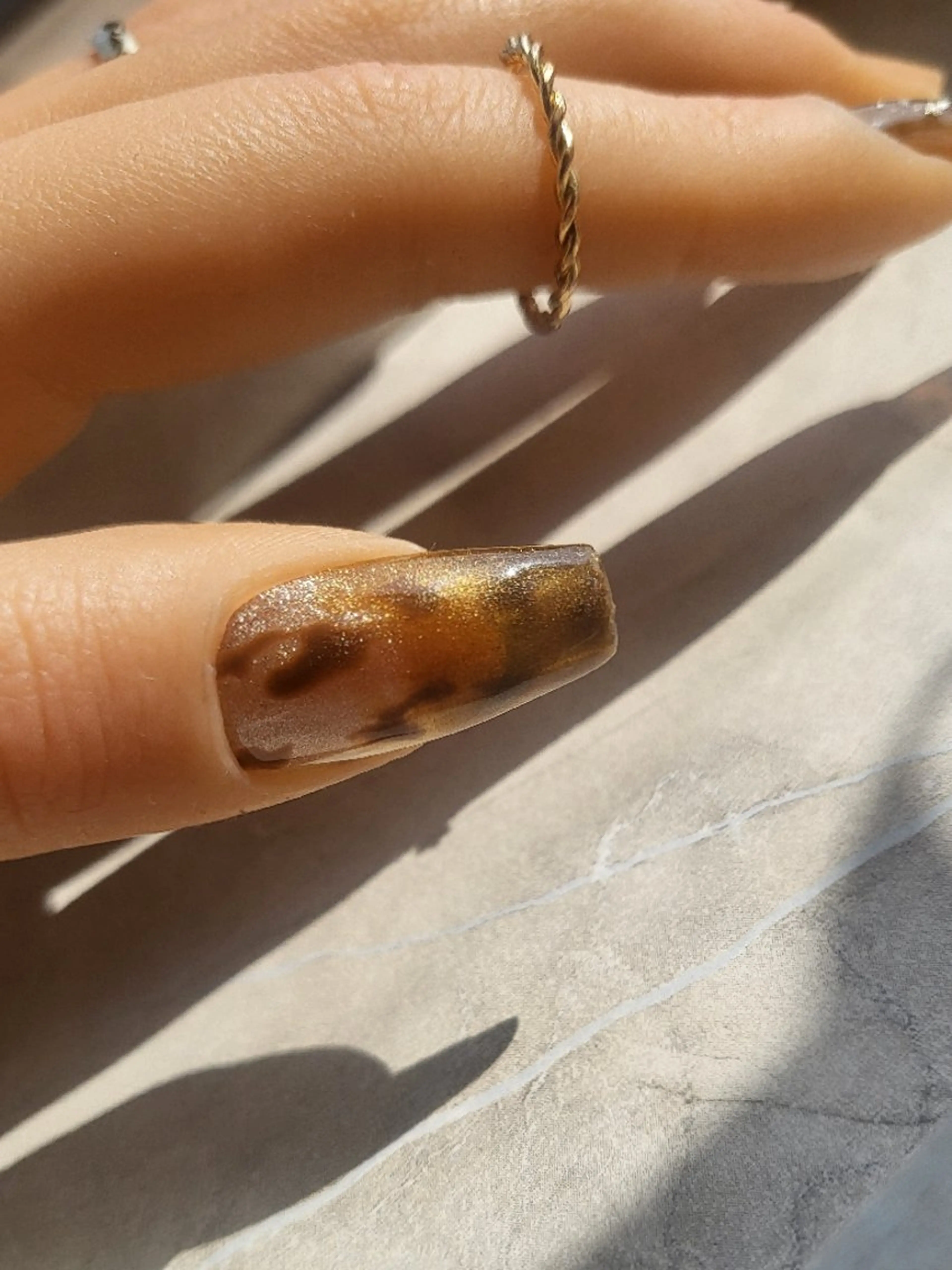 ネイル アニマル柄 マグネットネイル ハンドネイル Noah'snail   のネイルデザイン