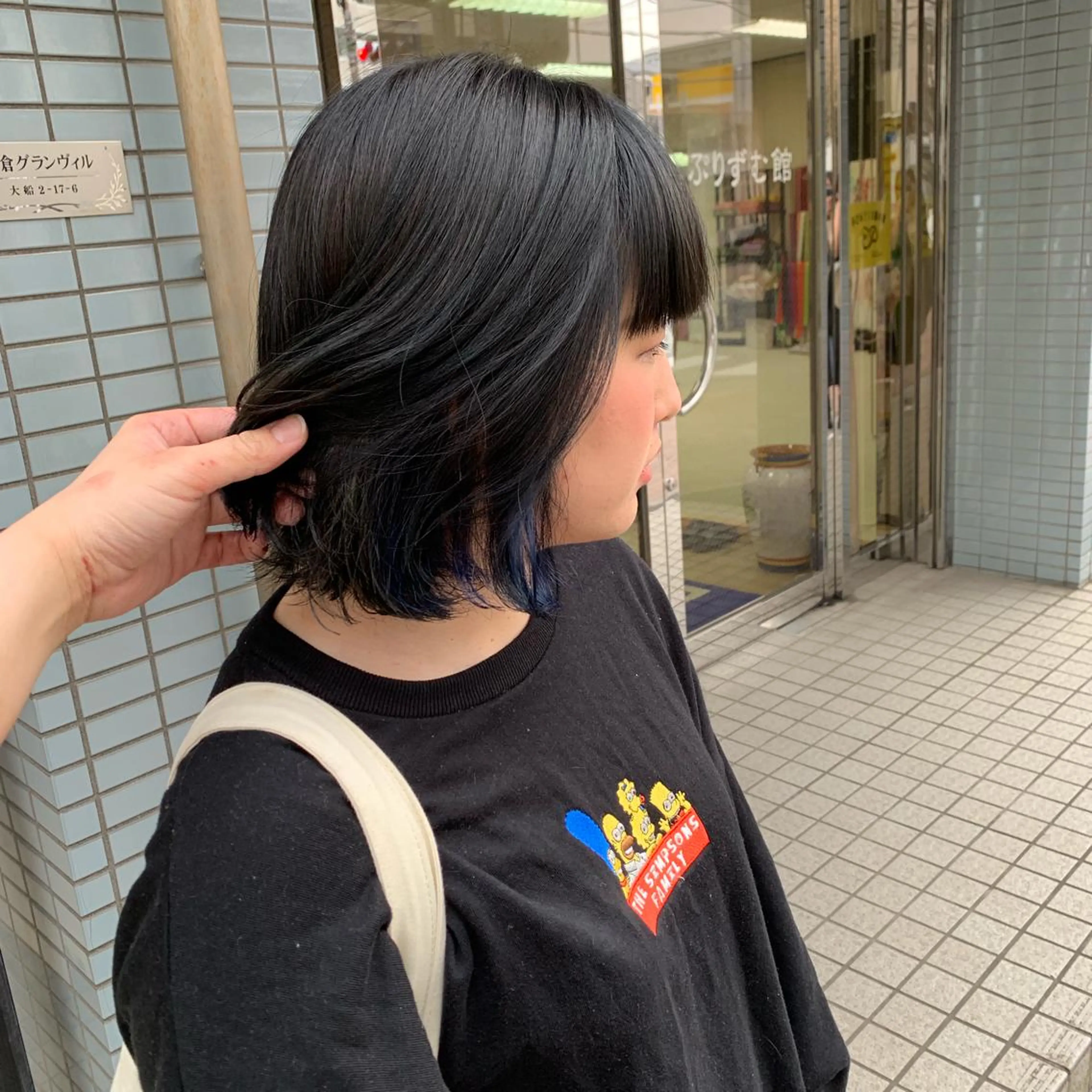 ショート カラー ブルーカラー ネイビーカラー ボブ 👑満足度1000% 重村　春奈👑のヘアスタイル