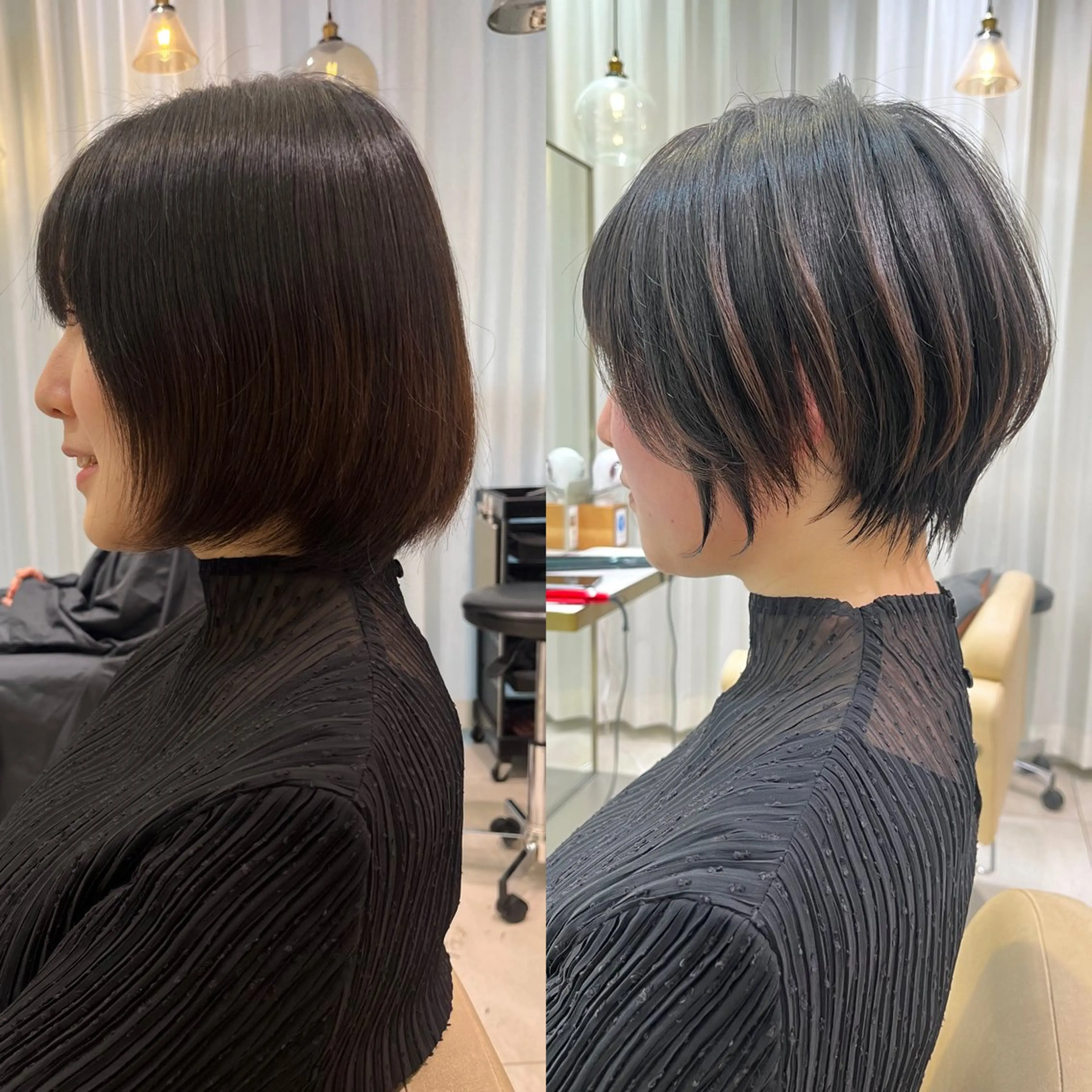 ショート レイヤー/ショート/ 山見陽のヘアスタイル