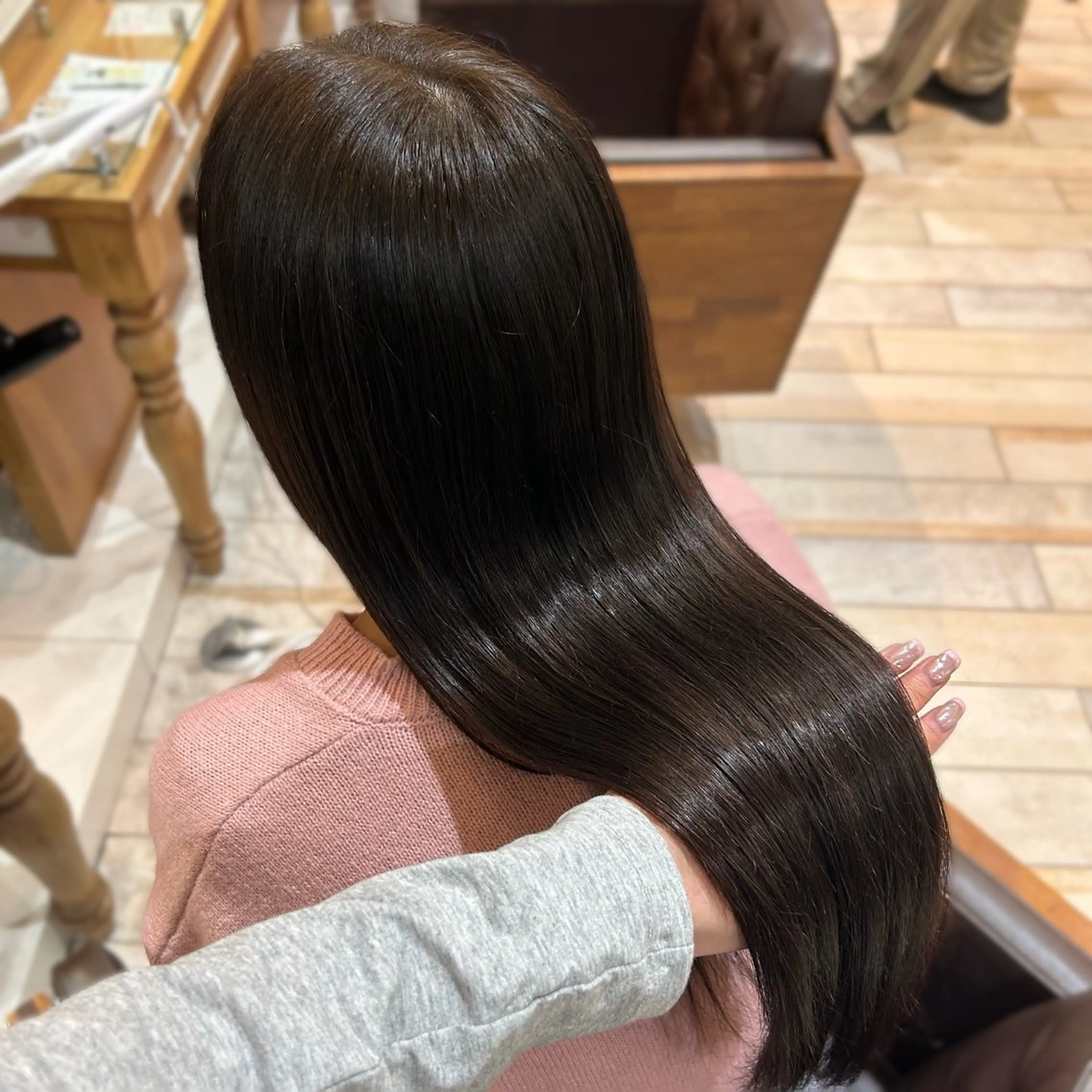 ロング カラー ヘアカラー トリートメント Rion/渋谷 /ブリーチなしカラーのヘアスタイル