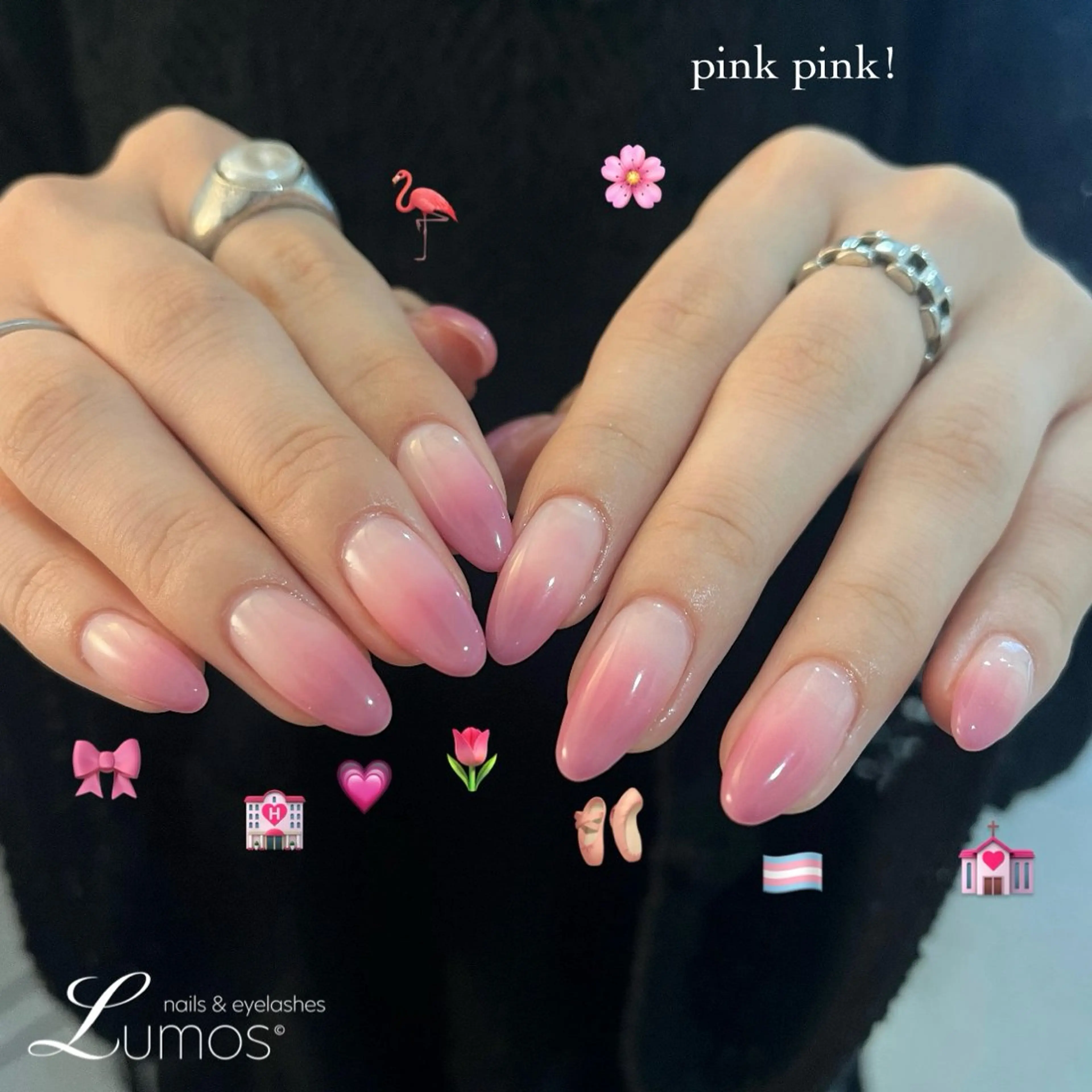 ネイル グラデーション 春ネイル Lumos hirocoのネイルデザイン