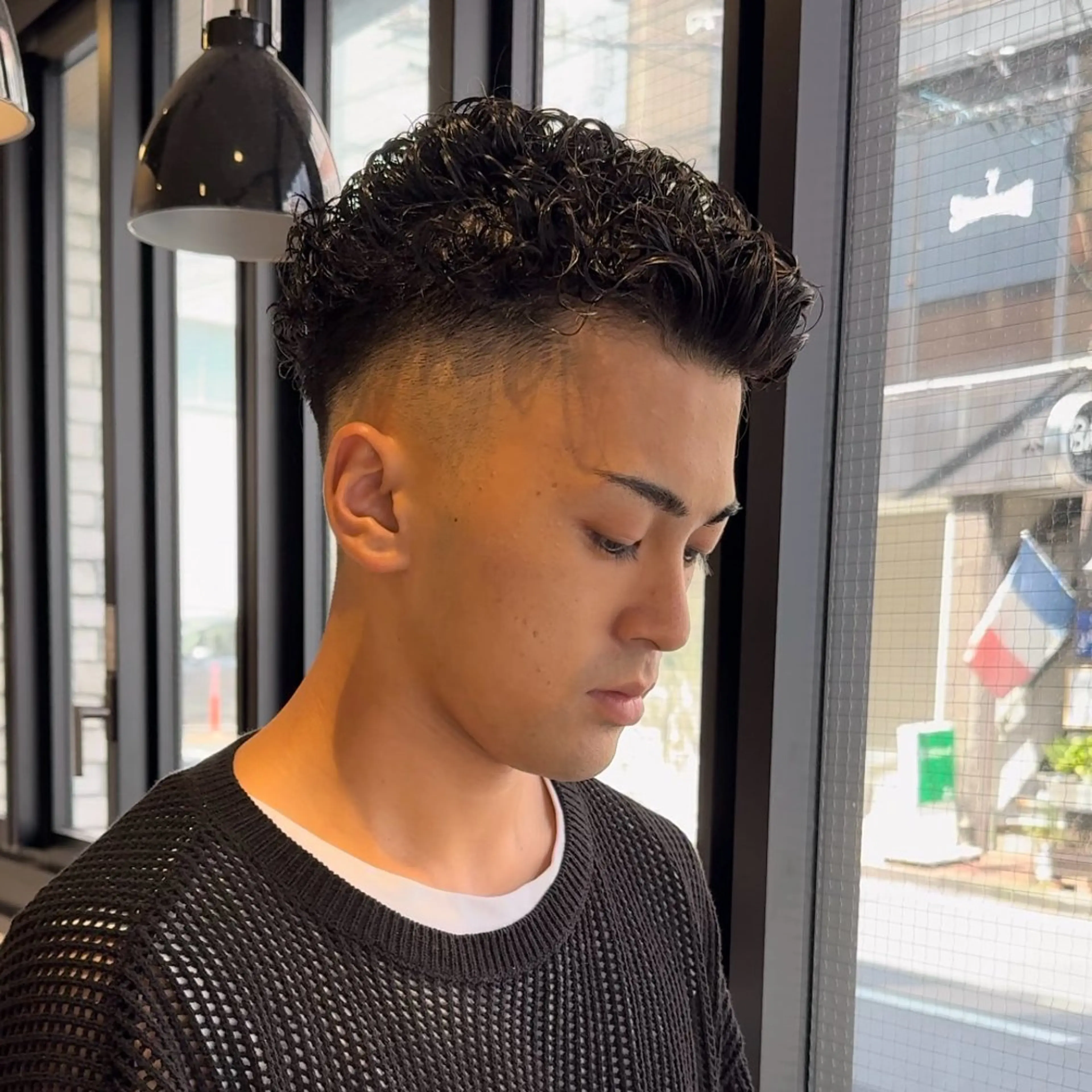 ショート パーマ メンズ フェザー/ニュアンス パーマ/ryutoのヘアスタイル