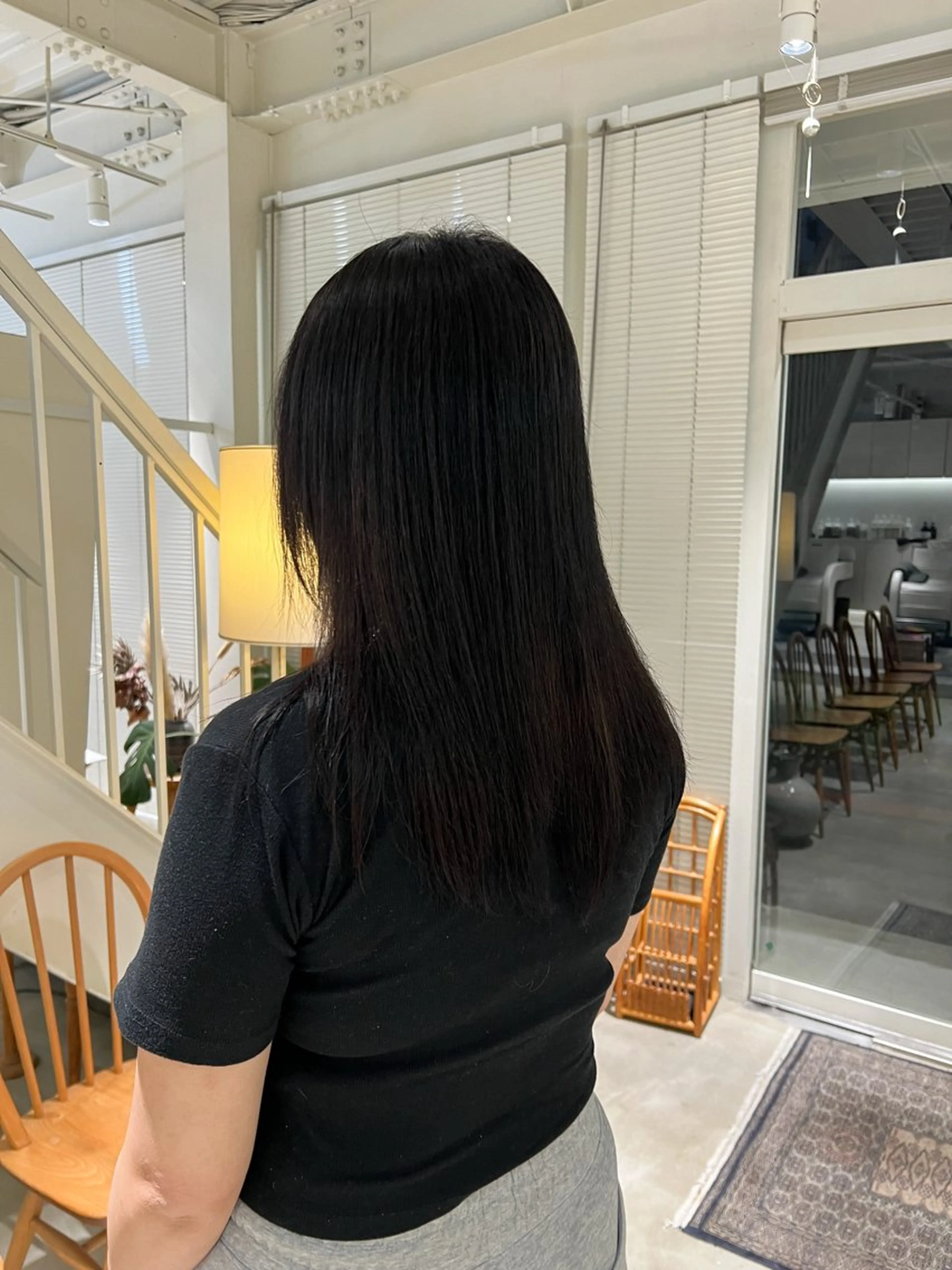 ロング カラー 韓国風ヘア ヘアカラー 周東 芽依のヘアスタイル
